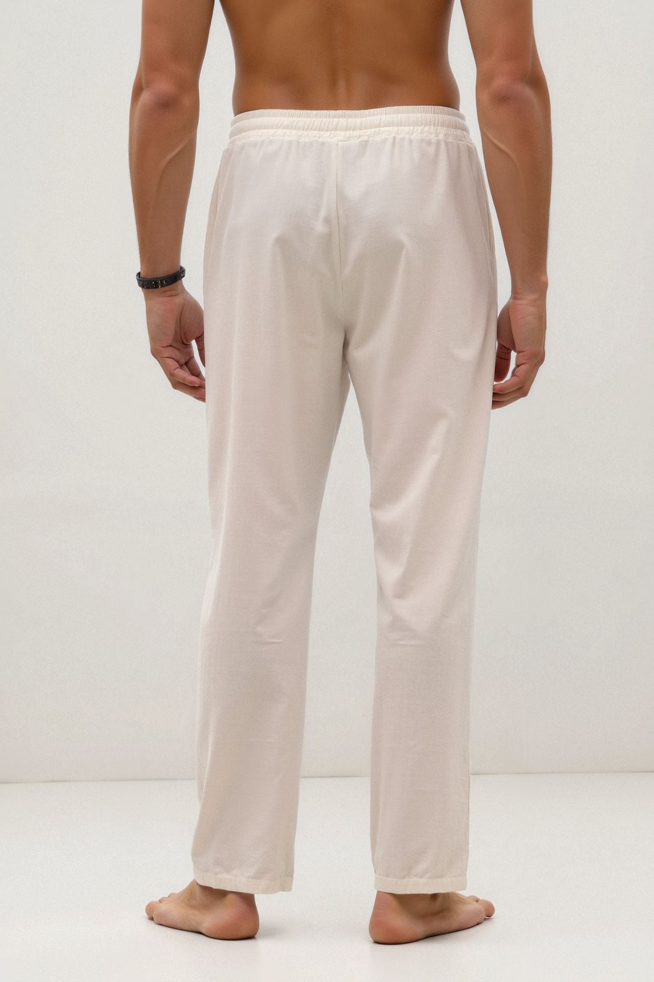 Belmont Cotton & Linen Blend Drawstring Pants