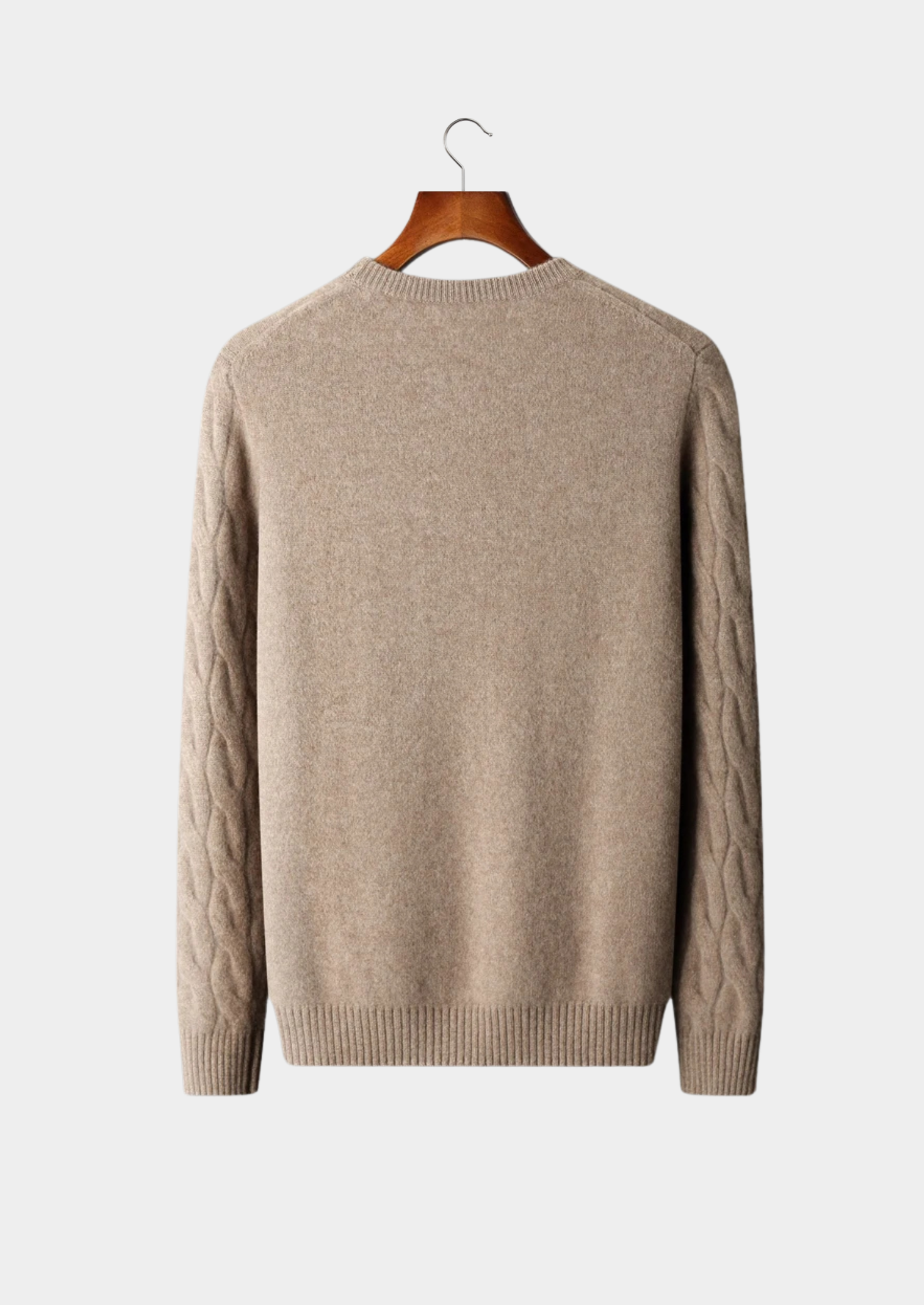 BELMONT WOOL CABLE CREWNECK