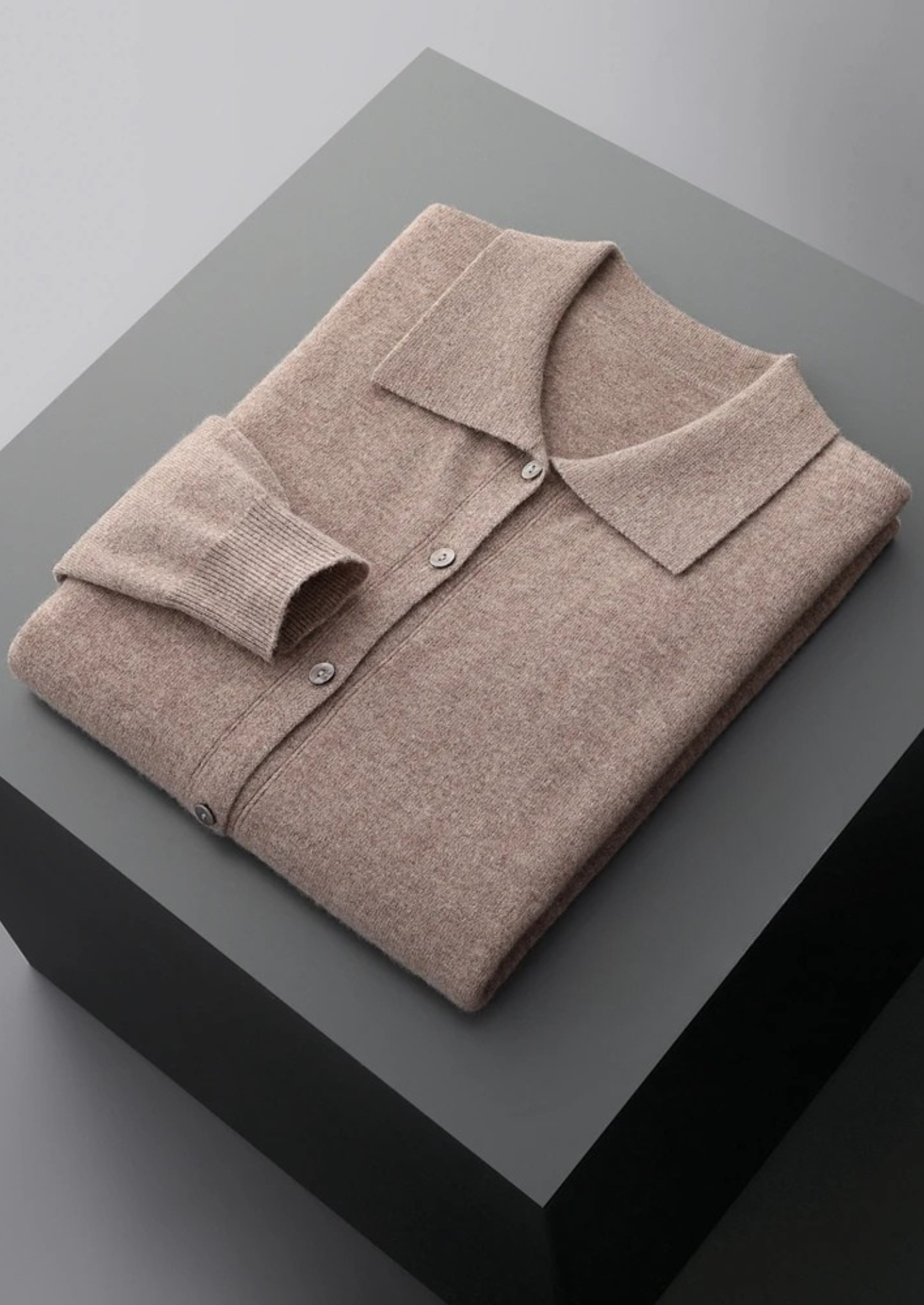 Belmont Cashmere Polo Sweater