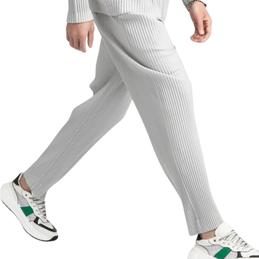 Belmont Ribbed Cotton Pantalon
