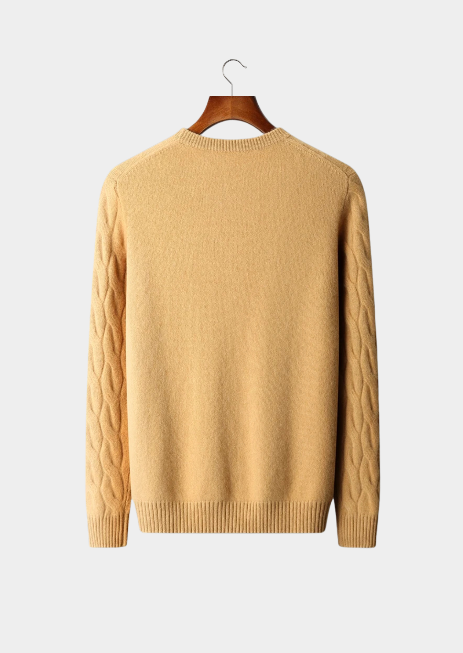 BELMONT WOOL CABLE CREWNECK