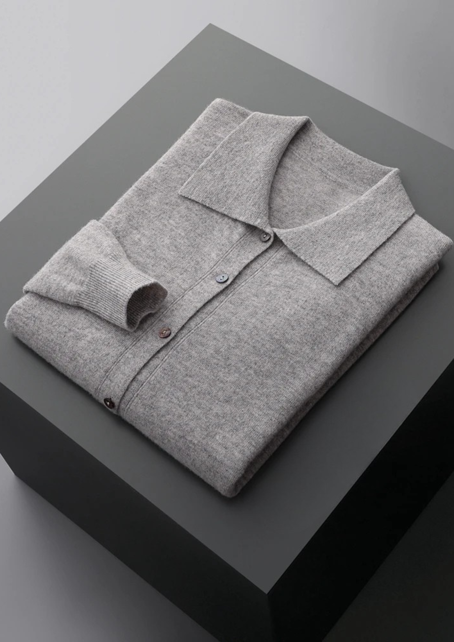 Belmont Cashmere Polo Sweater
