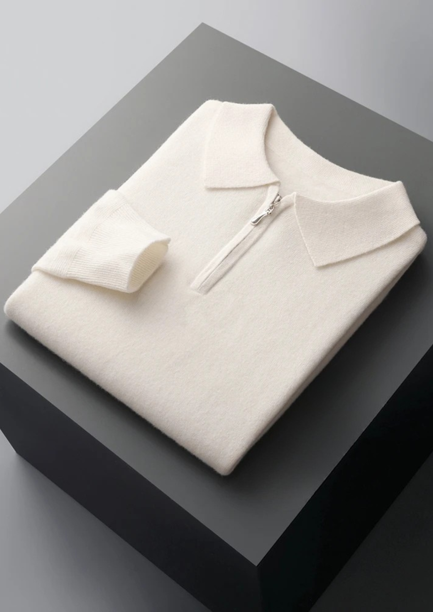 Belmont WOOL HALF ZIP POLO