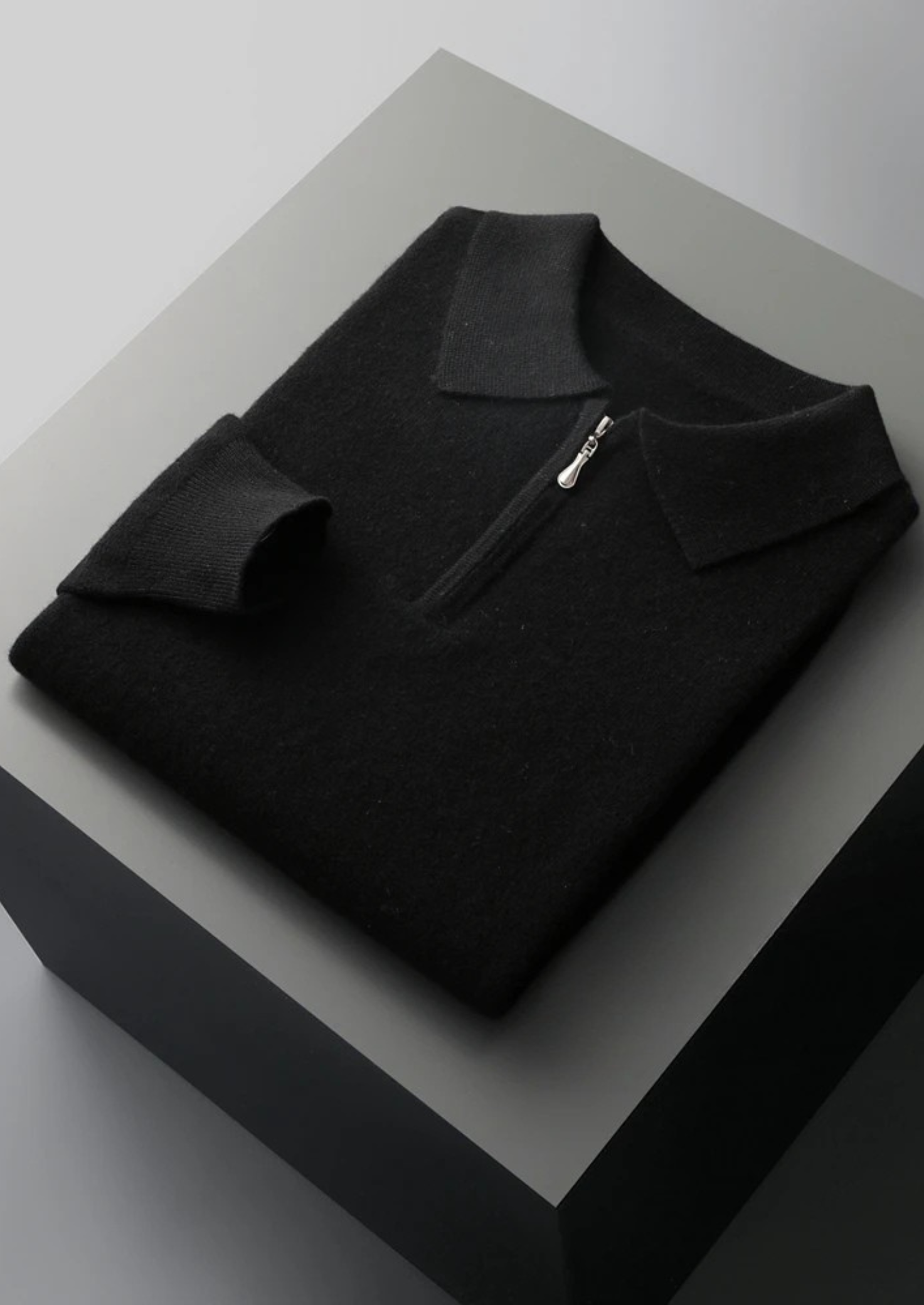 Belmont WOOL HALF ZIP POLO