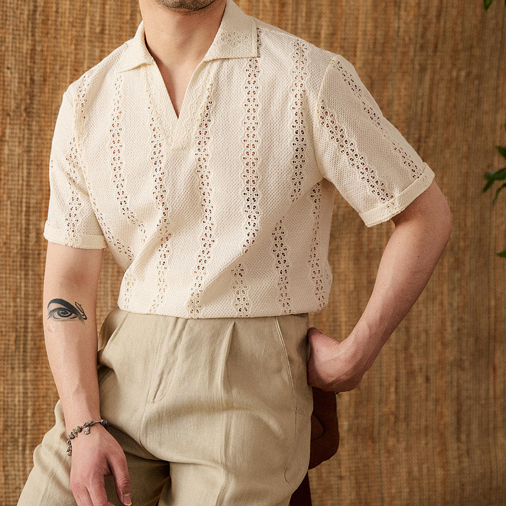 Belmont Cotton Knit Short Sleeve Polo Shirt