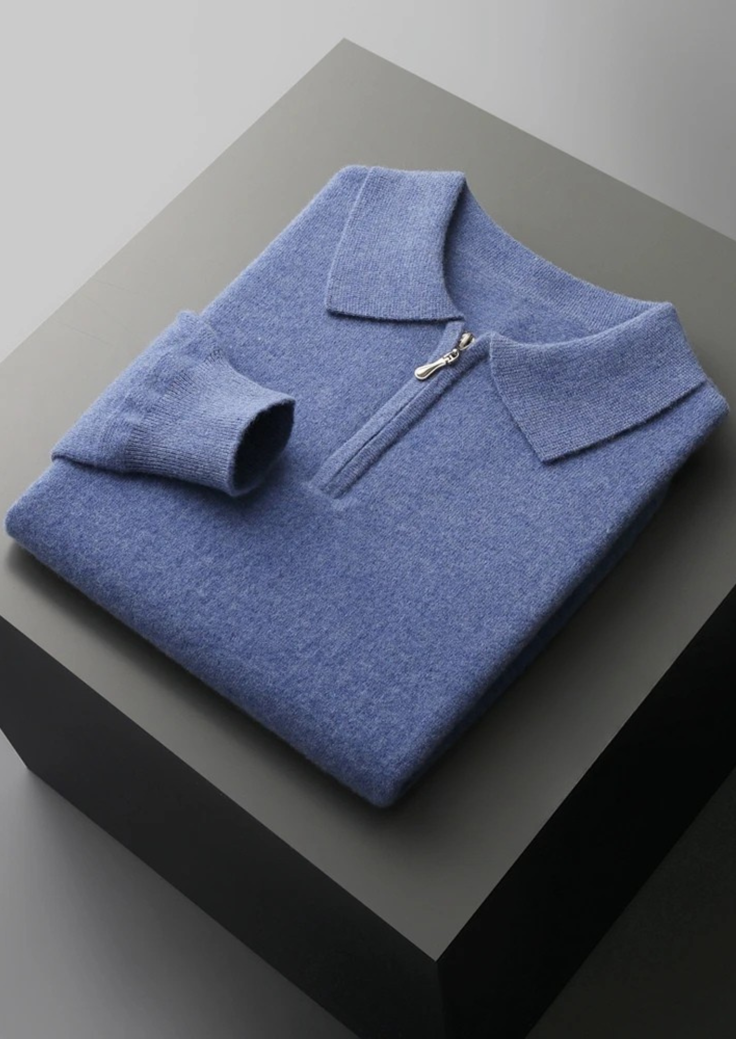 Belmont WOOL HALF ZIP POLO