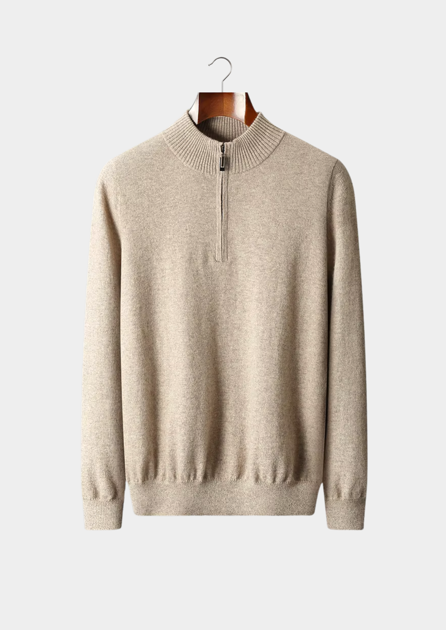 BELMONT WOOL HALF ZIP SWEATER