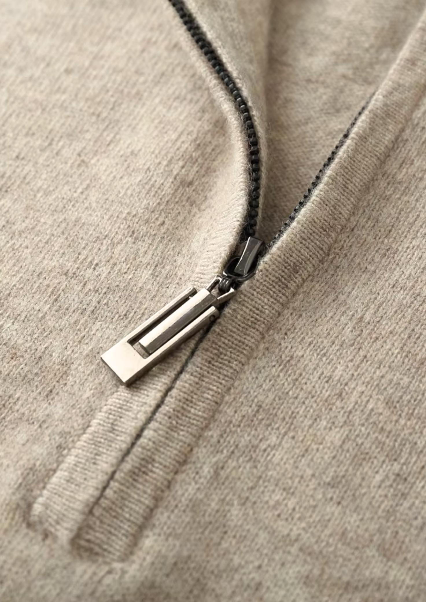 BELMONT WOOL HALF ZIP SWEATER