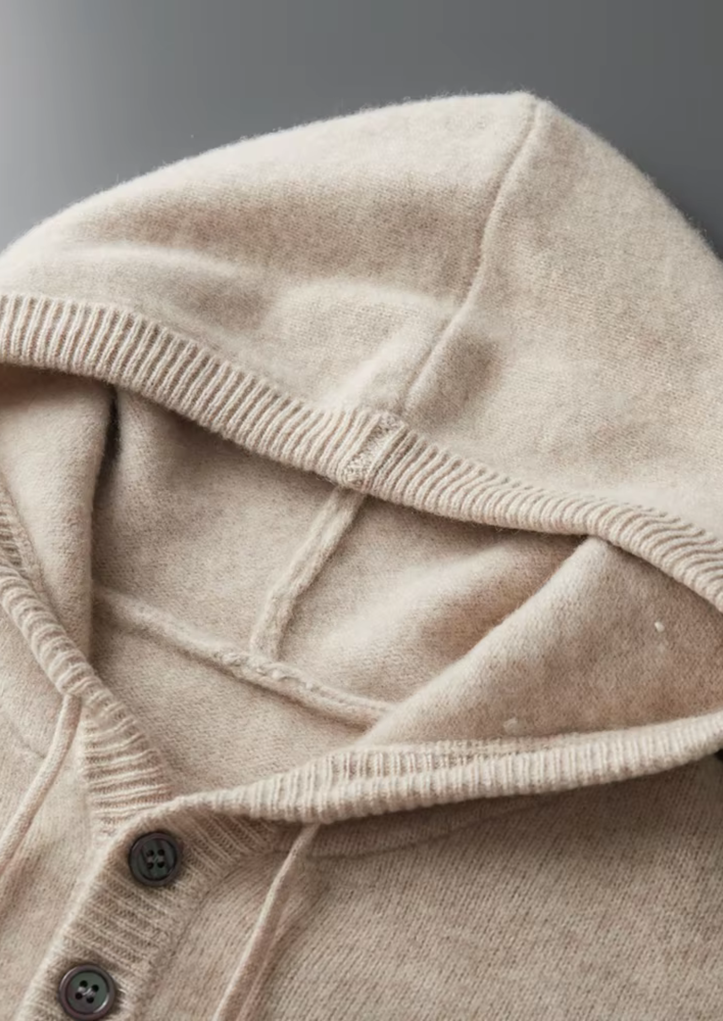 Belmont WOOL BUTTON HOODIE