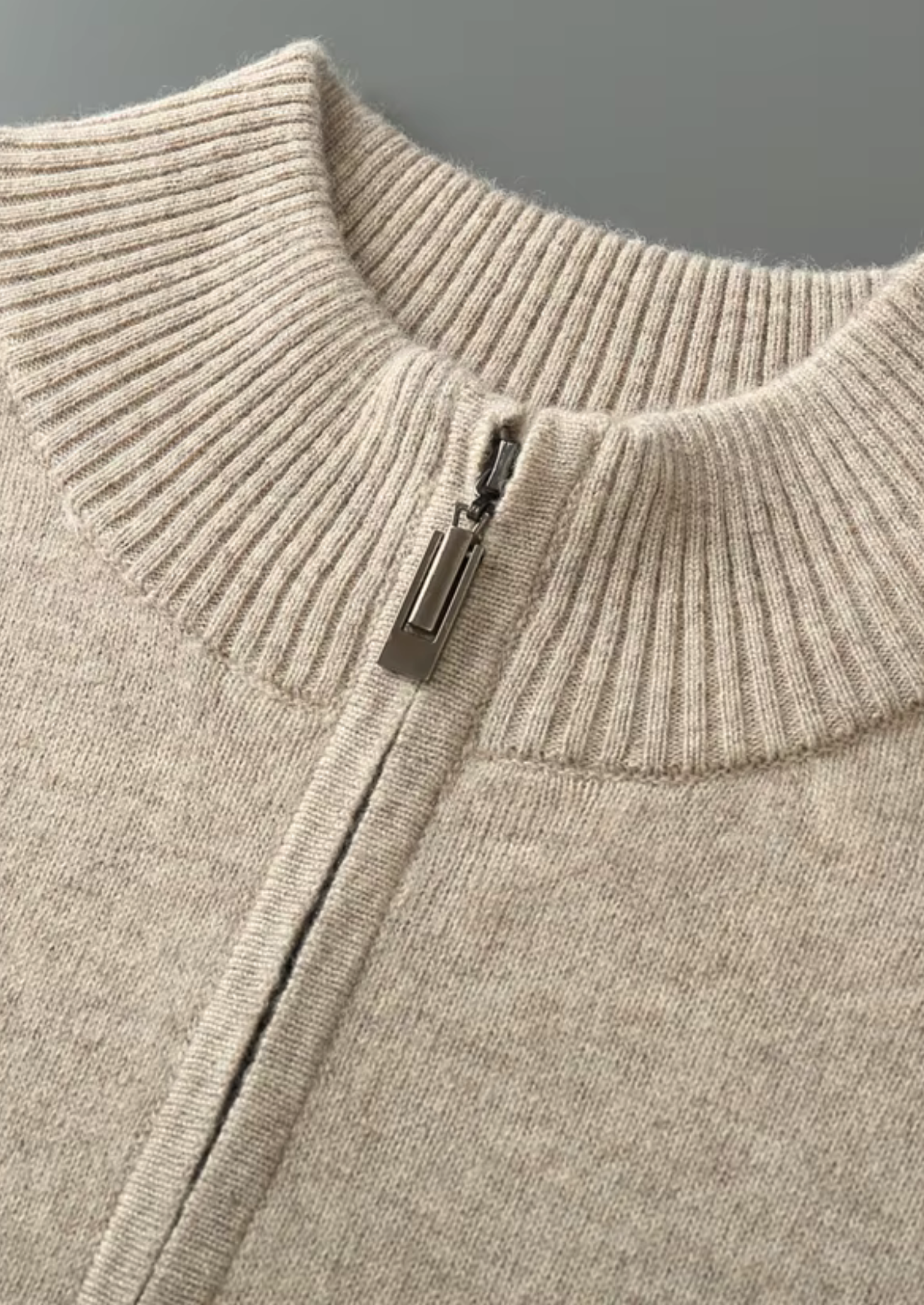 BELMONT WOOL HALF ZIP SWEATER