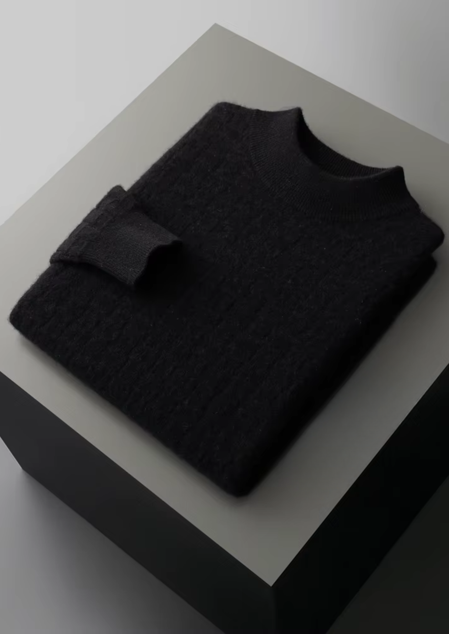 Belmont WOOL TEXTURED MOCKNECK