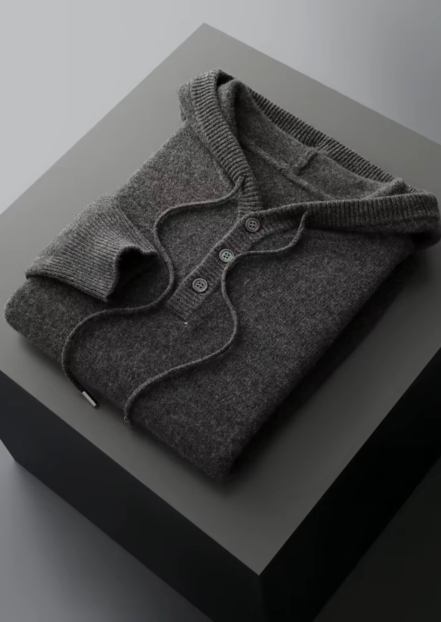 Belmont WOOL BUTTON HOODIE