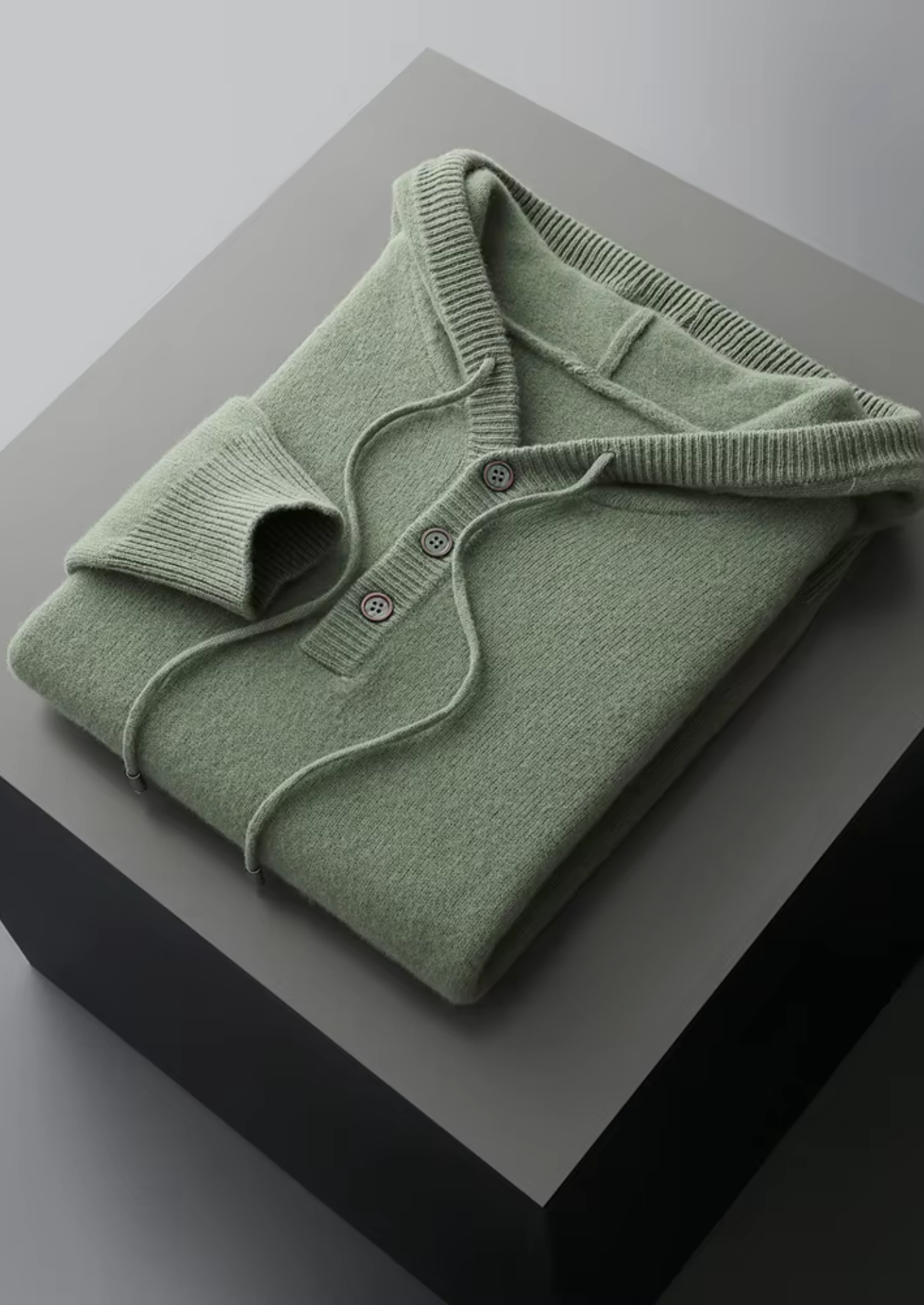 Belmont WOOL BUTTON HOODIE