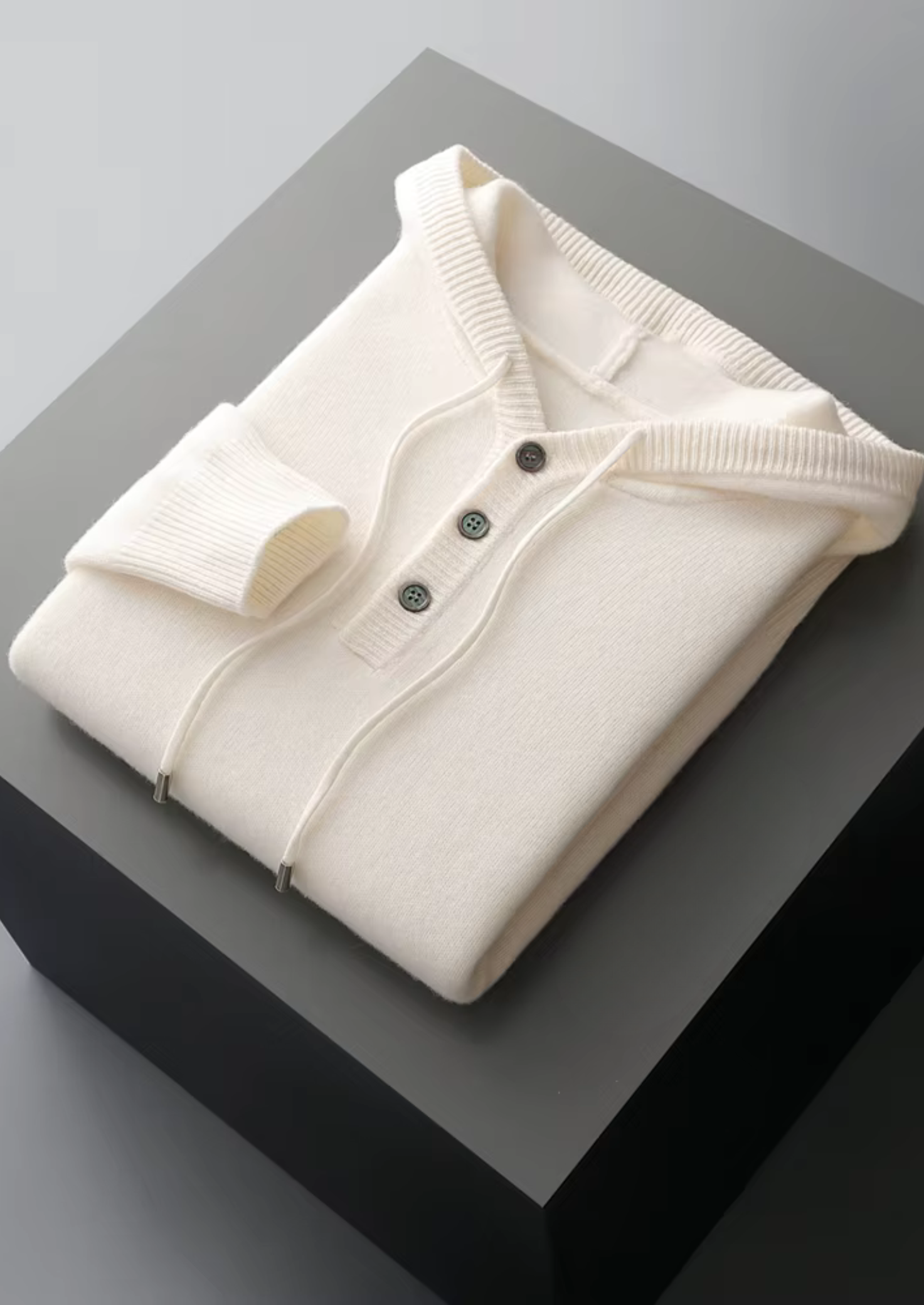 Belmont WOOL BUTTON HOODIE