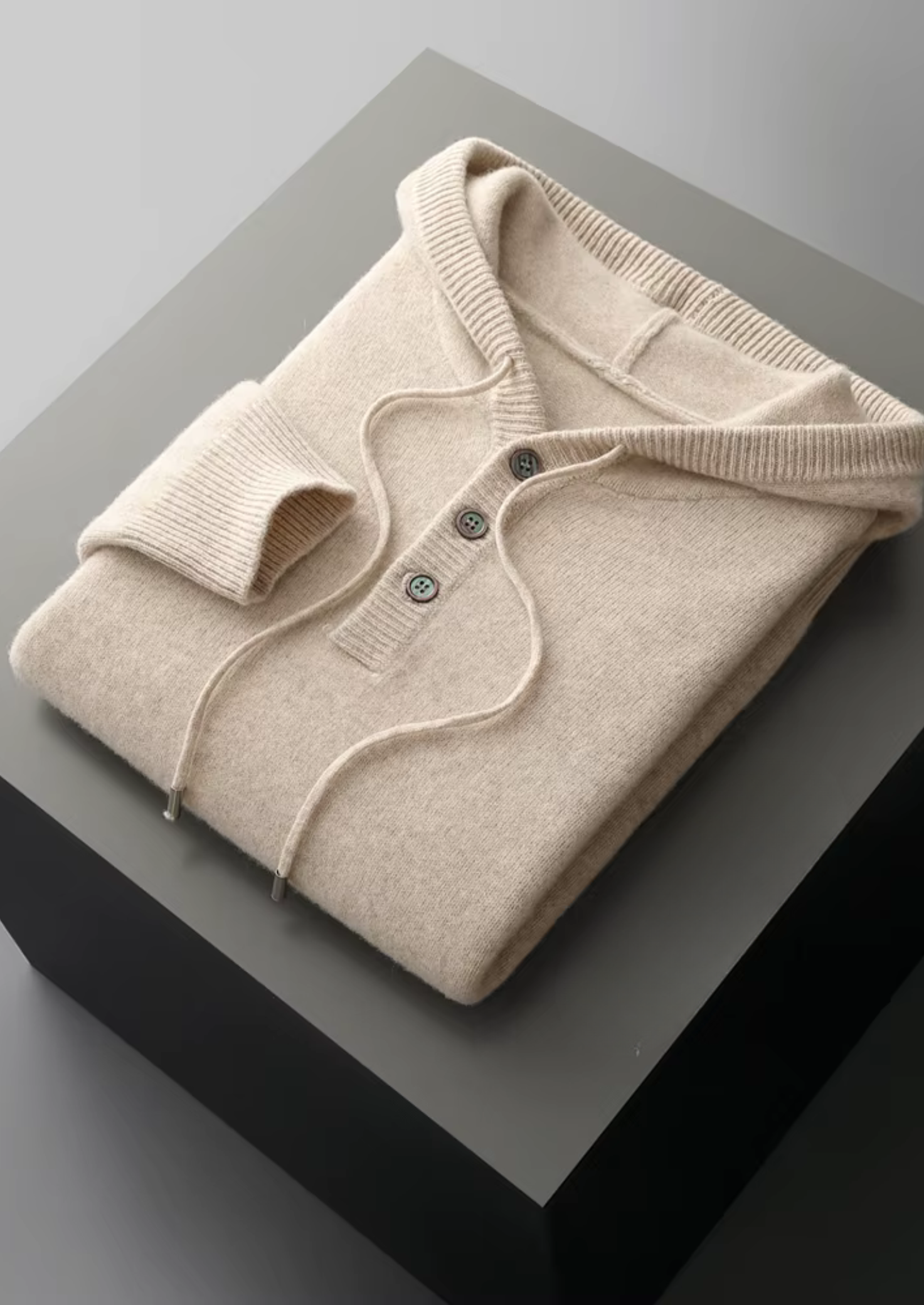 Belmont WOOL BUTTON HOODIE