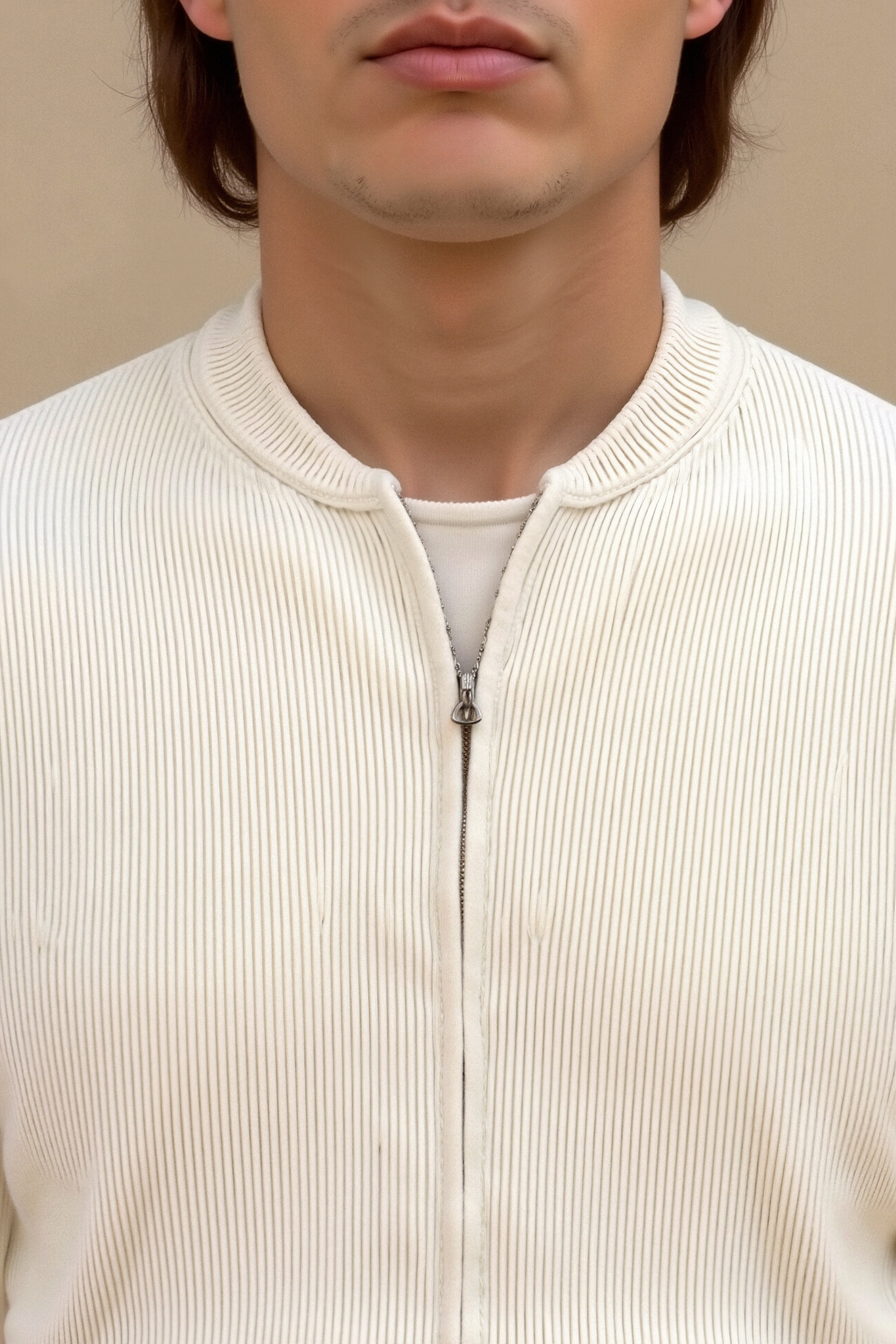 Belmont Solid Knitted Crew Neck Cardigan