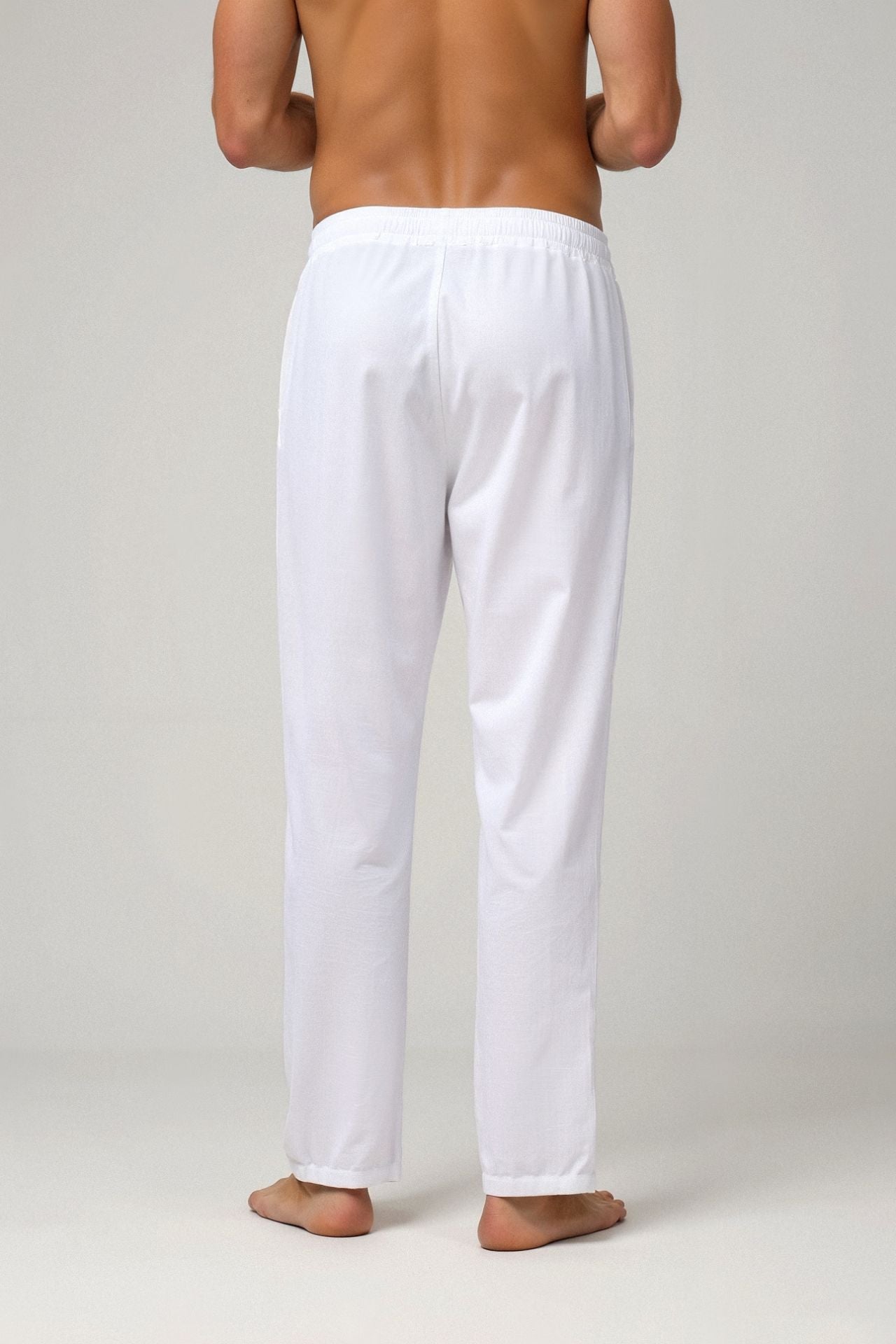 Belmont Cotton & Linen Blend Drawstring Pants
