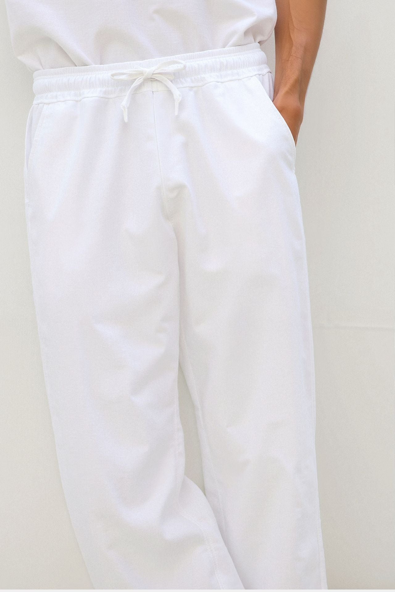 Belmont Cotton & Linen Blend Drawstring Pants