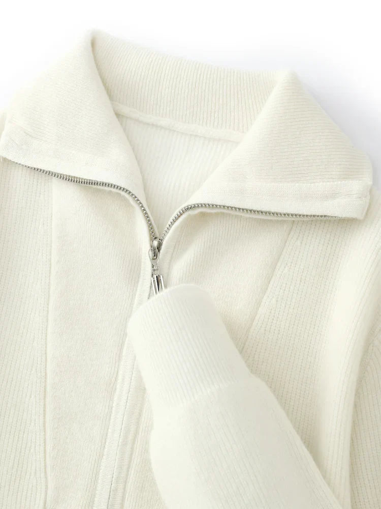 Belmont Cashmere Half Zip Sweater