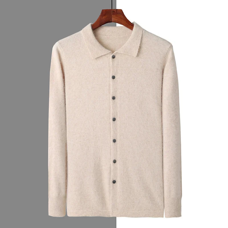 Belmont Cashmere Polo Button