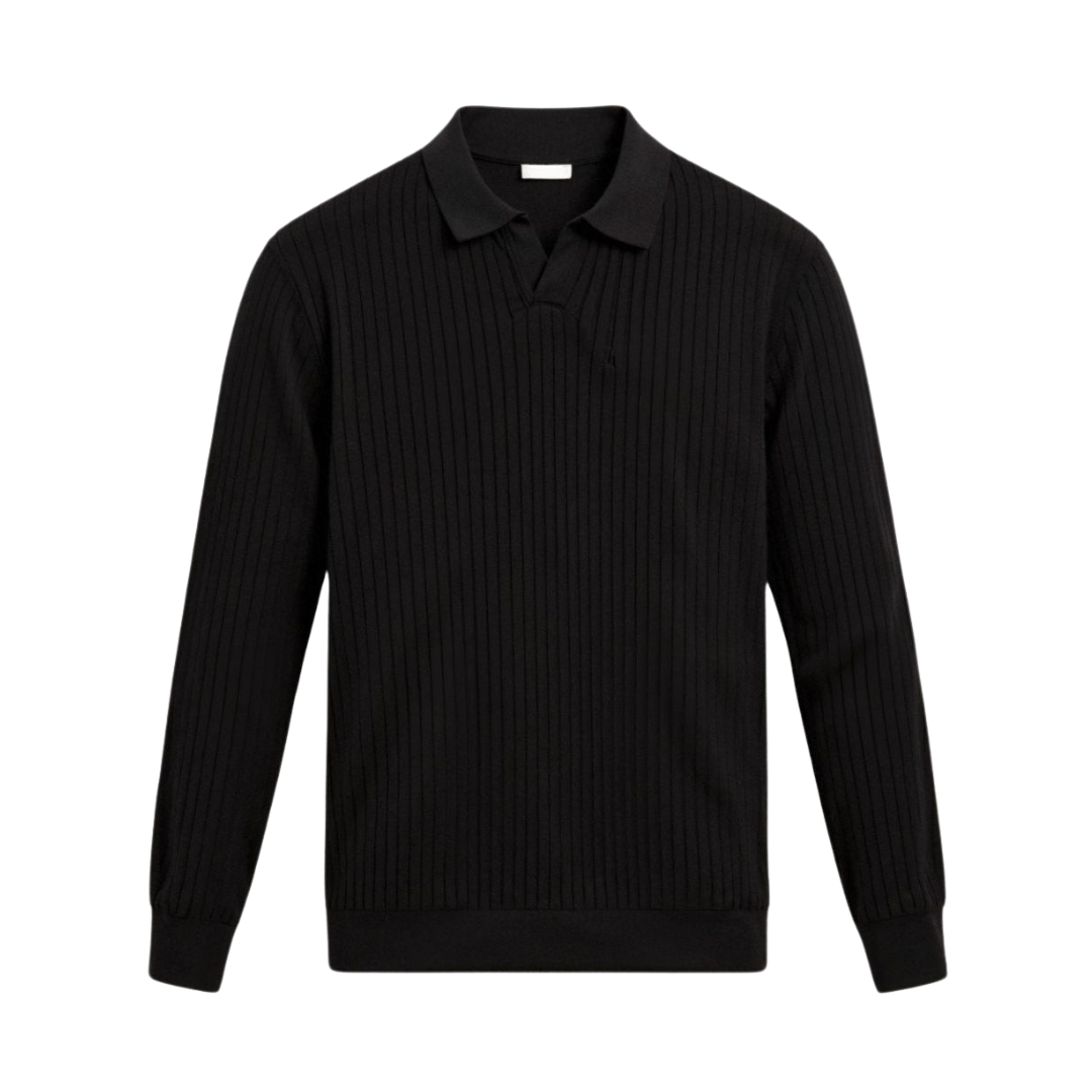Belmont Striped Long Sleeve Polo