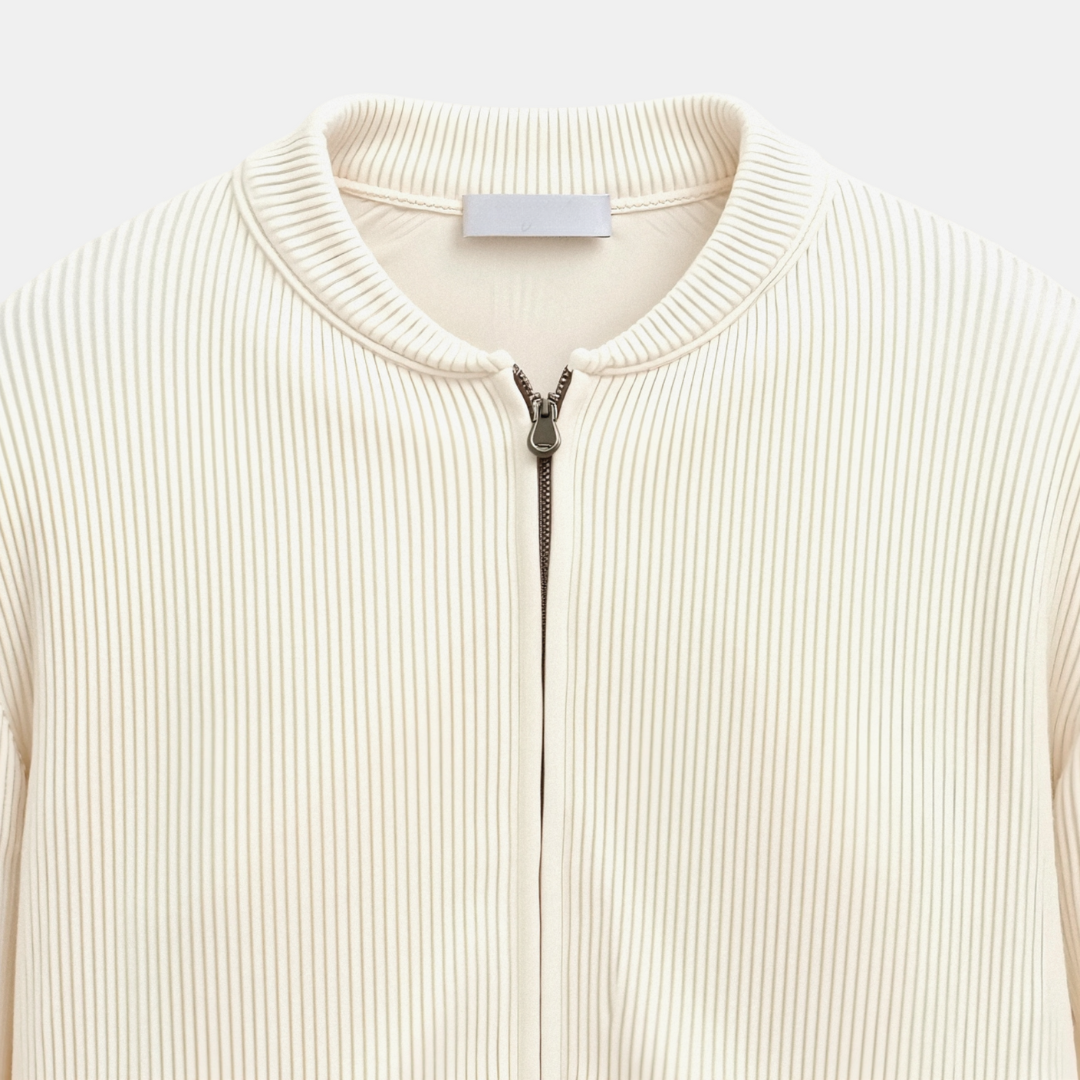 Belmont Solid Knitted Crew Neck Cardigan