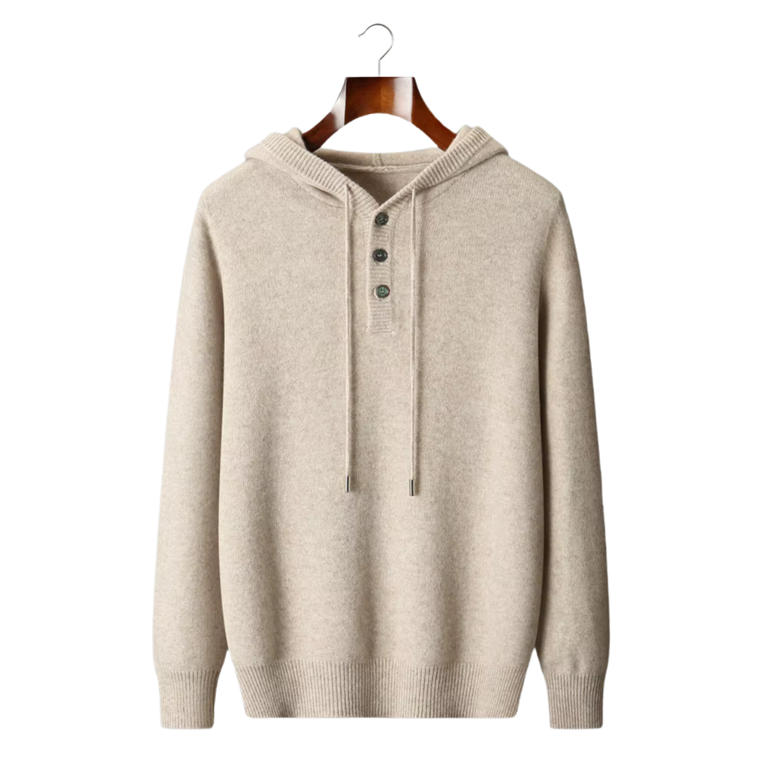 Belmont WOOL BUTTON HOODIE