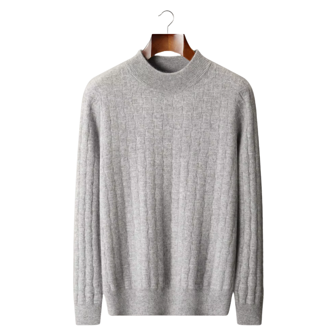 Belmont WOOL TEXTURED MOCKNECK