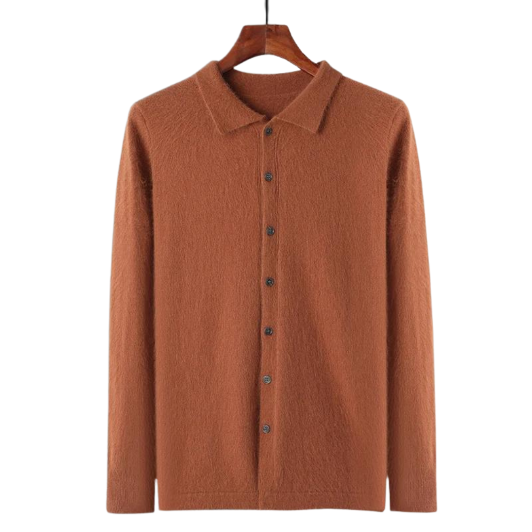Belmont Cashmere Polo Button