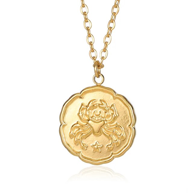 BELMONT- Zodiac Sign Necklace - Gold