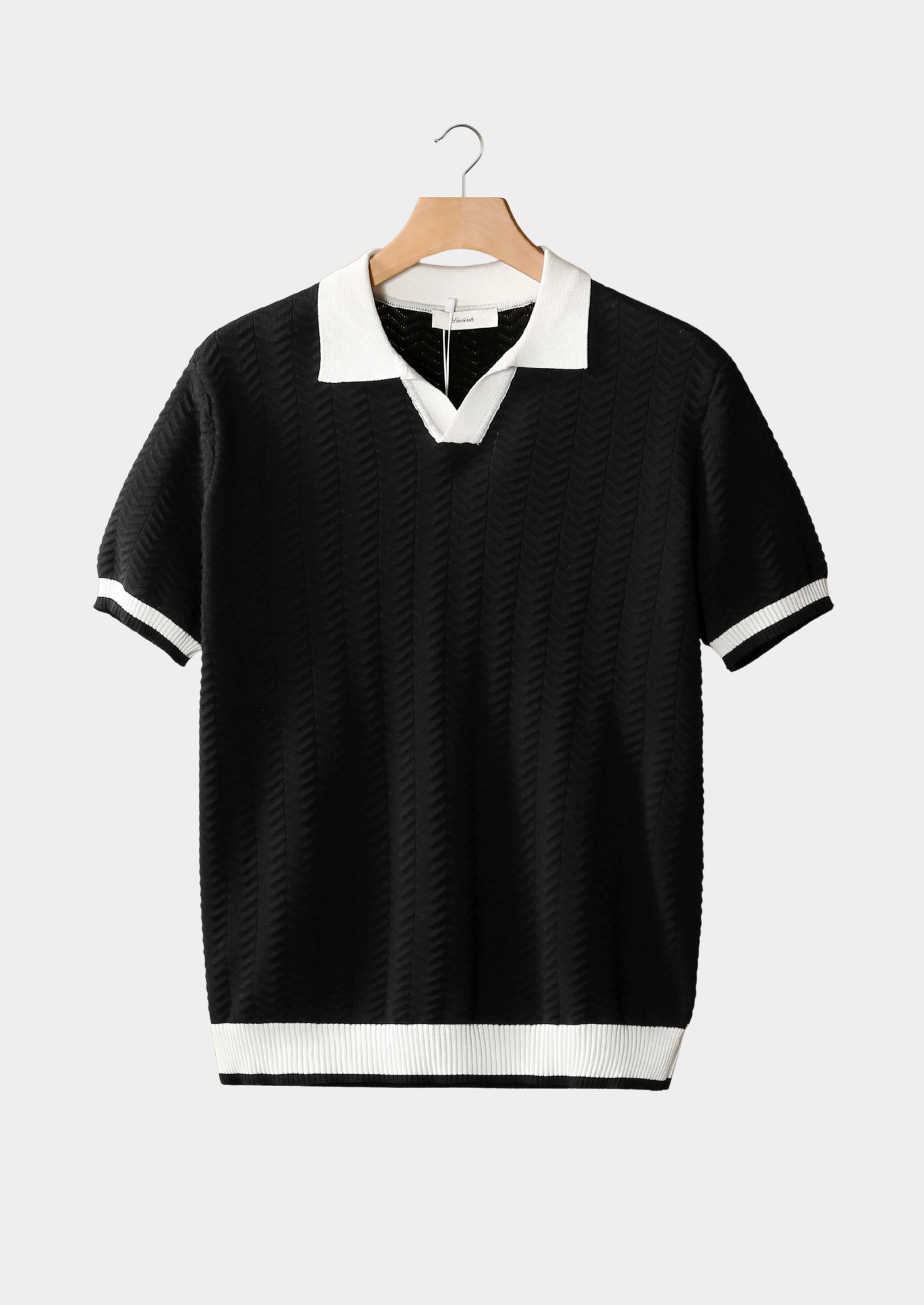 BELMONT CONTRAST TEXTURED POLO