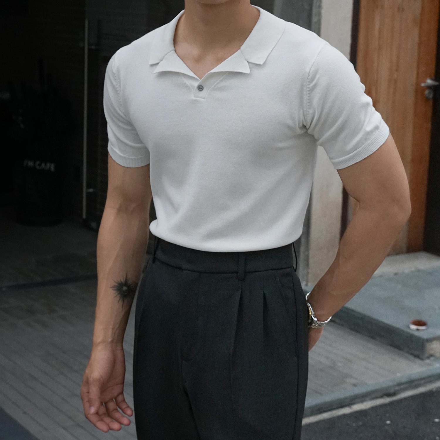 Belmont Fit Spread Collar Polo Shirt