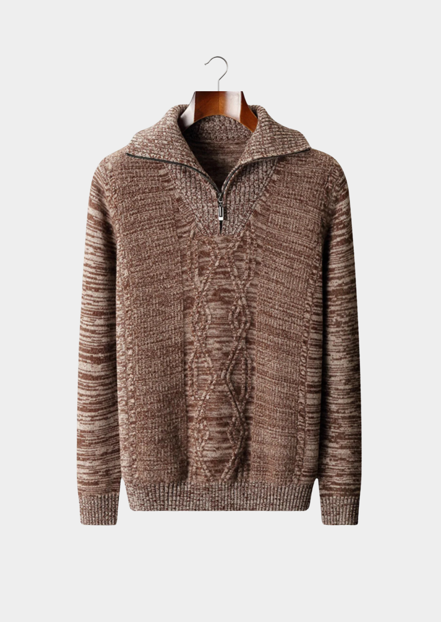 BELMONT WOOL QUARTER ZIP SWEATER