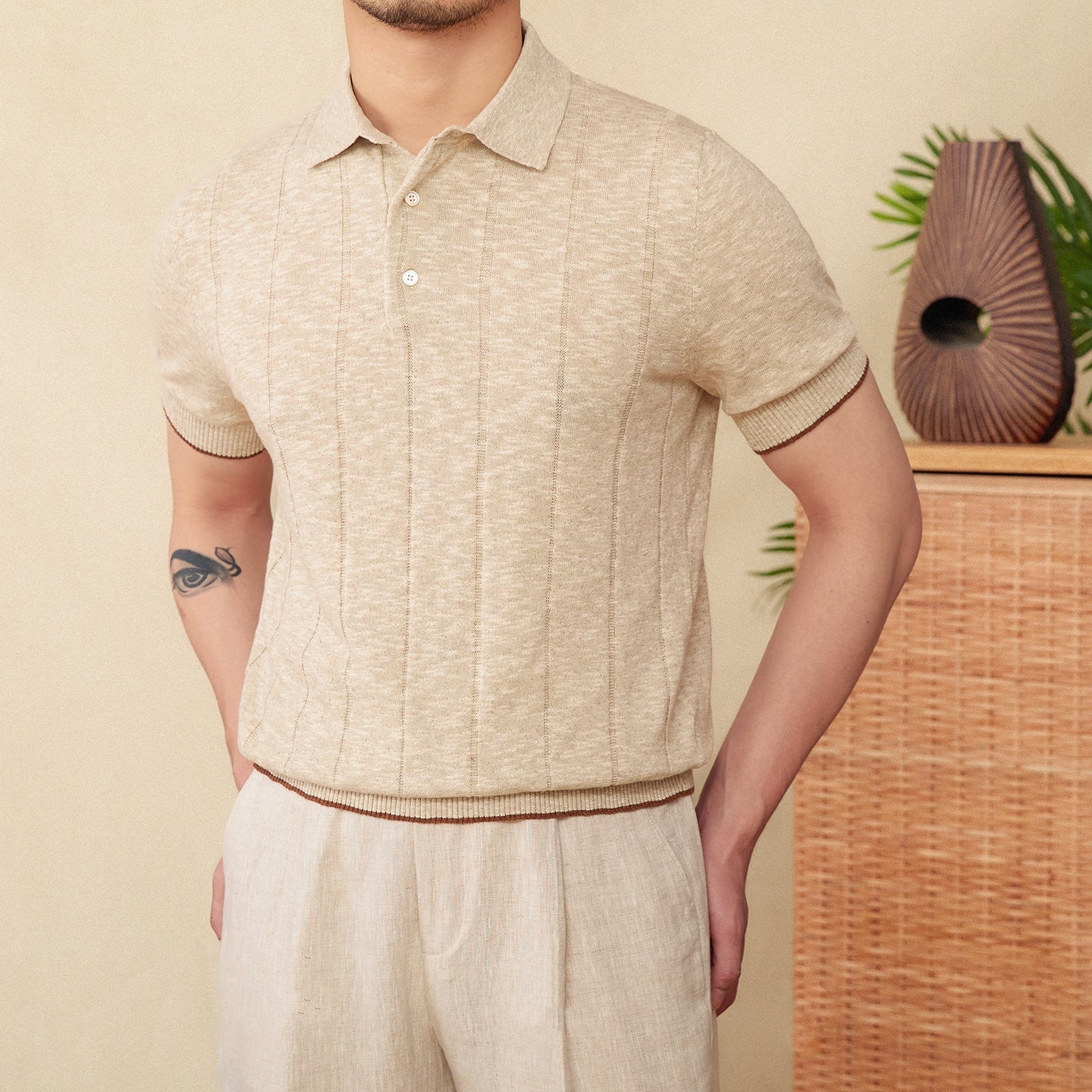 Belmont Cotton Blend Short Sleeve Polo Shirt