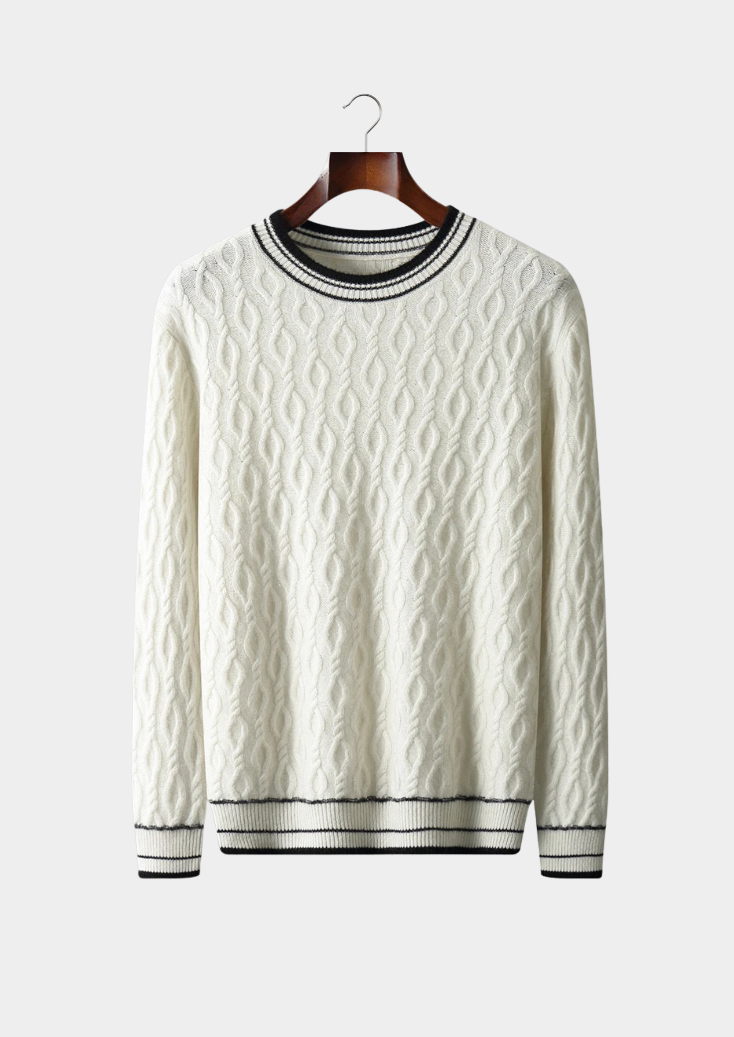 Belmont Wool Jacquard Crewneck