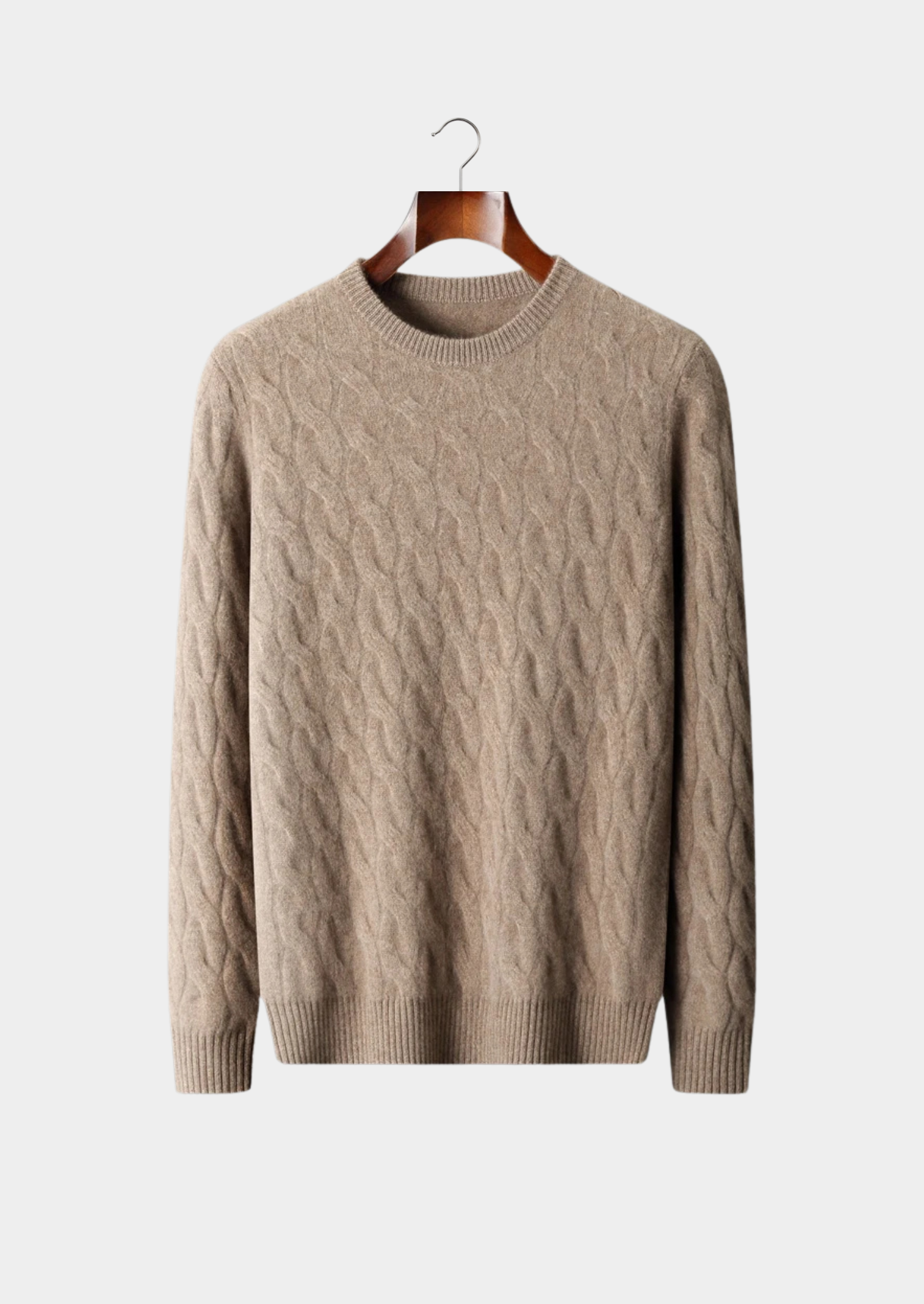 BELMONT WOOL CABLE CREWNECK