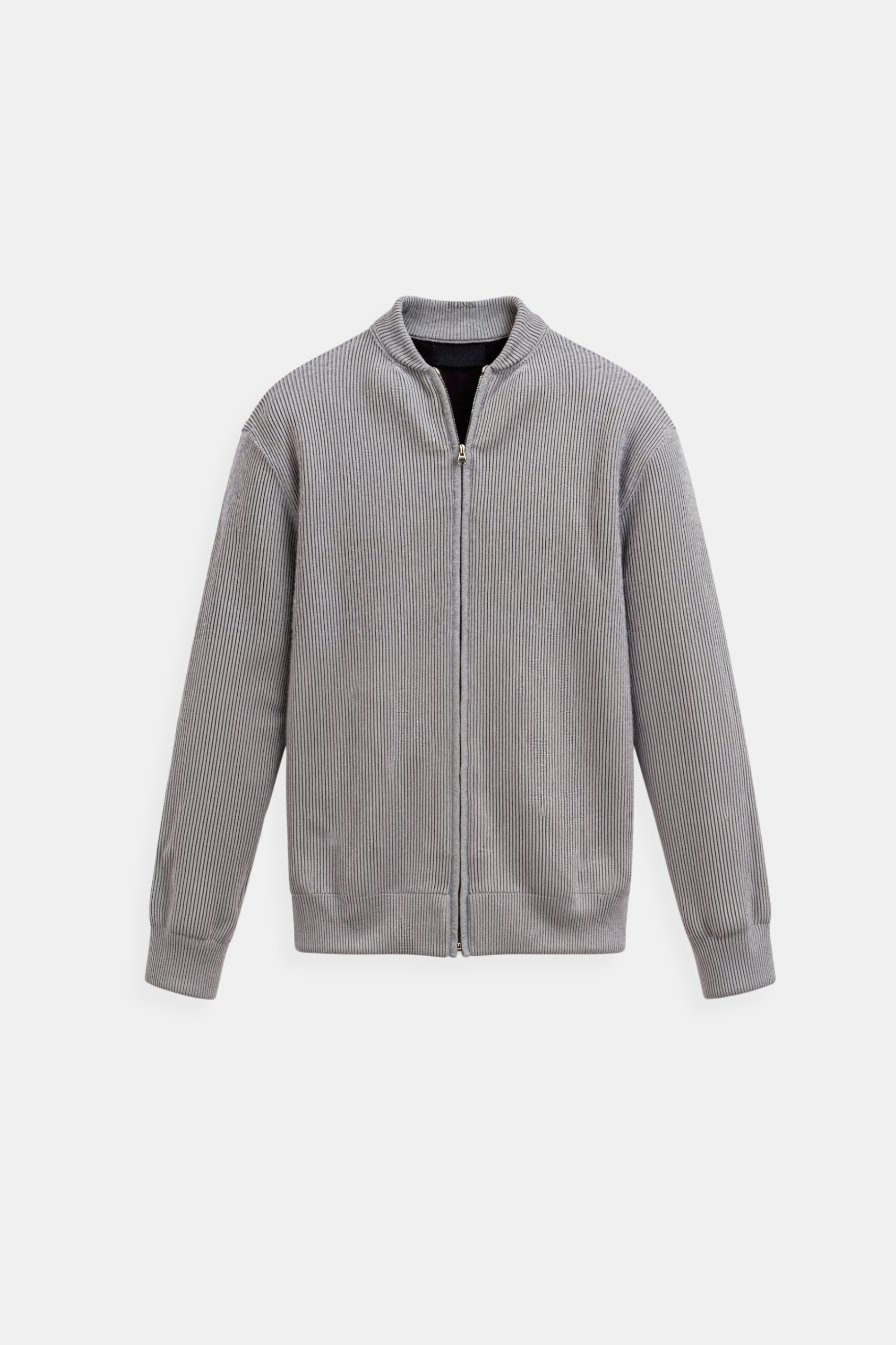 Belmont Solid Knitted Crew Neck Cardigan
