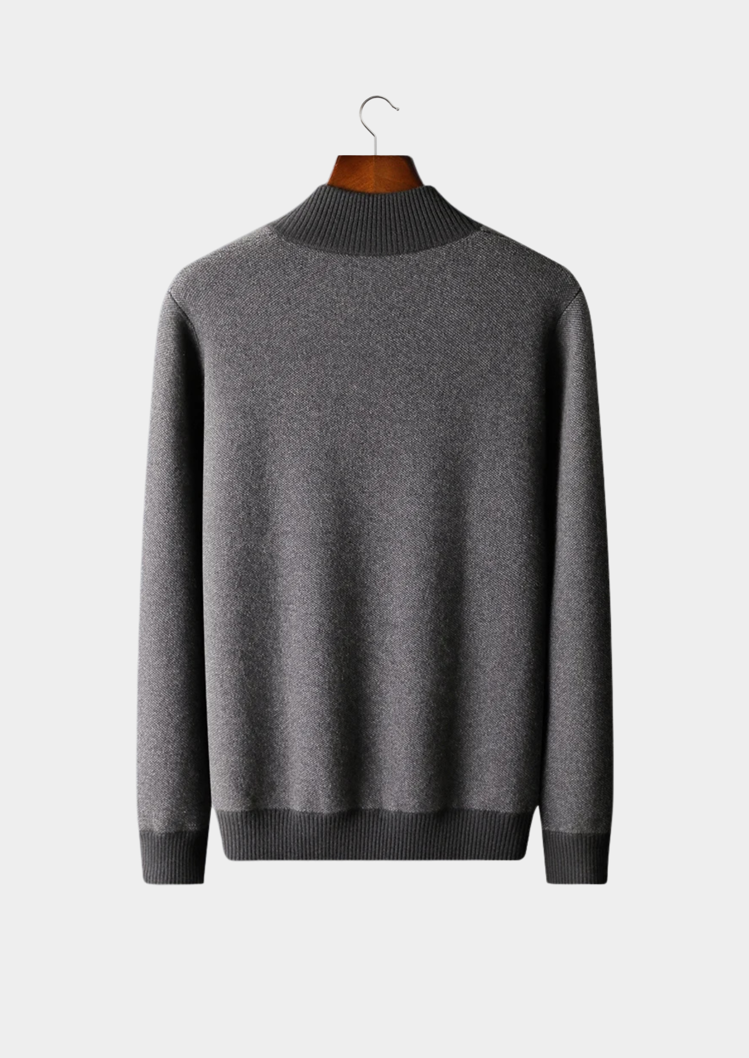 Belmont Cashmere Jacquard Zip Cardigan