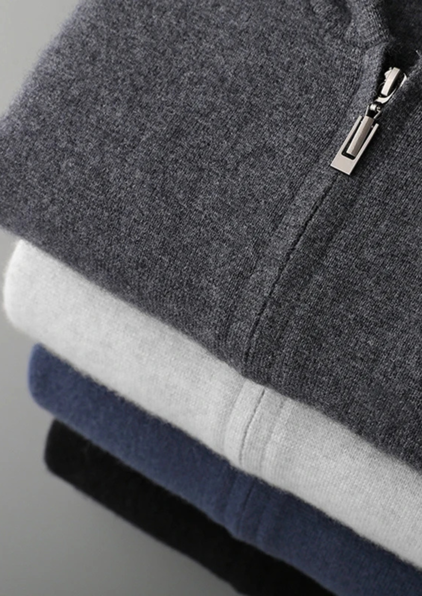 Belmont Cashmere Zip  Hoodie