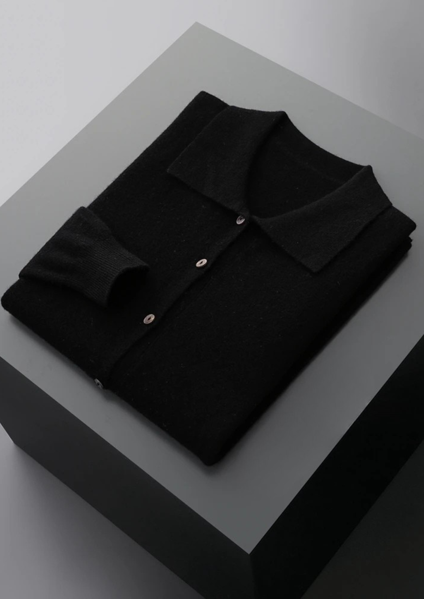 Belmont Cashmere Polo Sweater