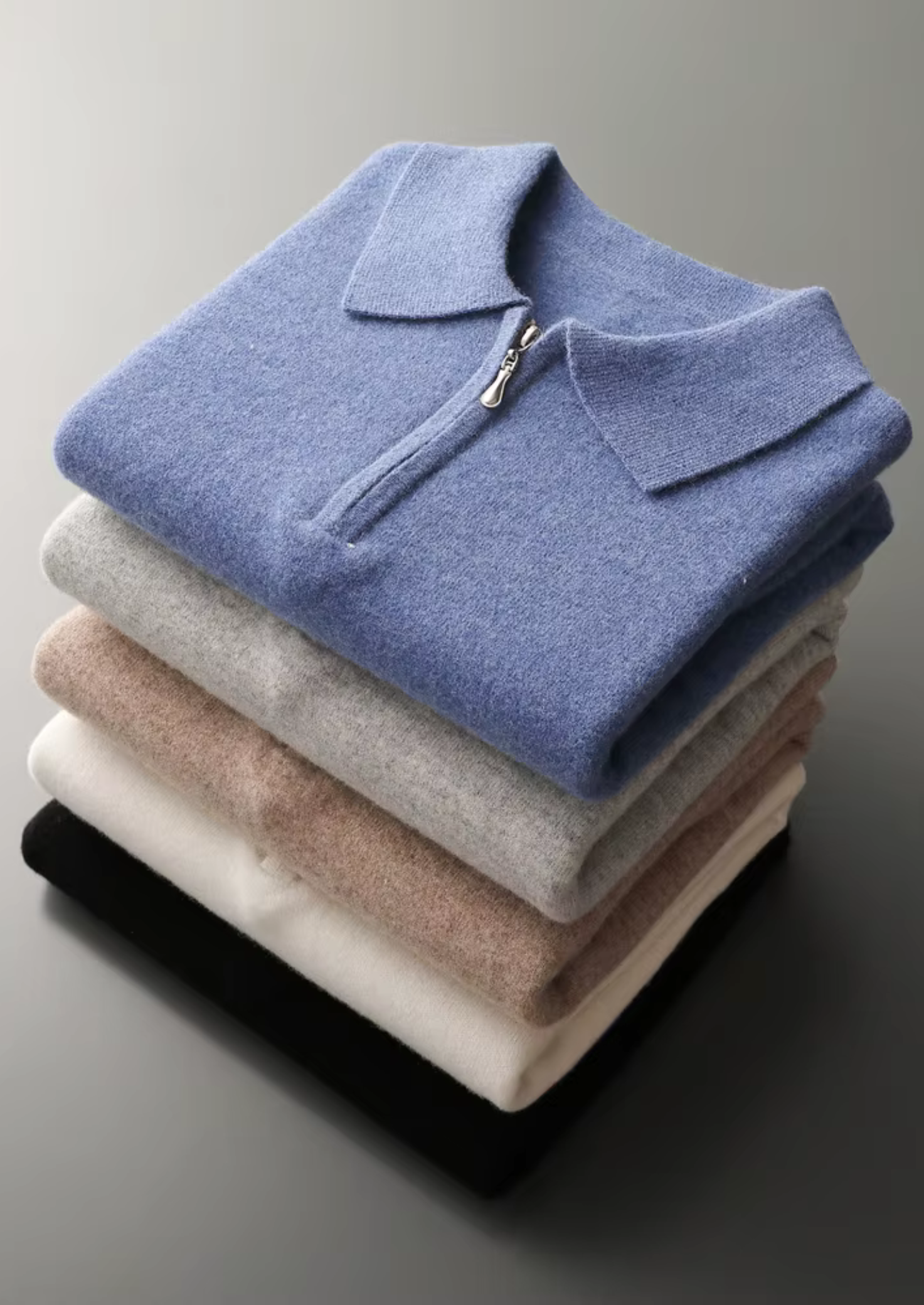 Belmont WOOL HALF ZIP POLO