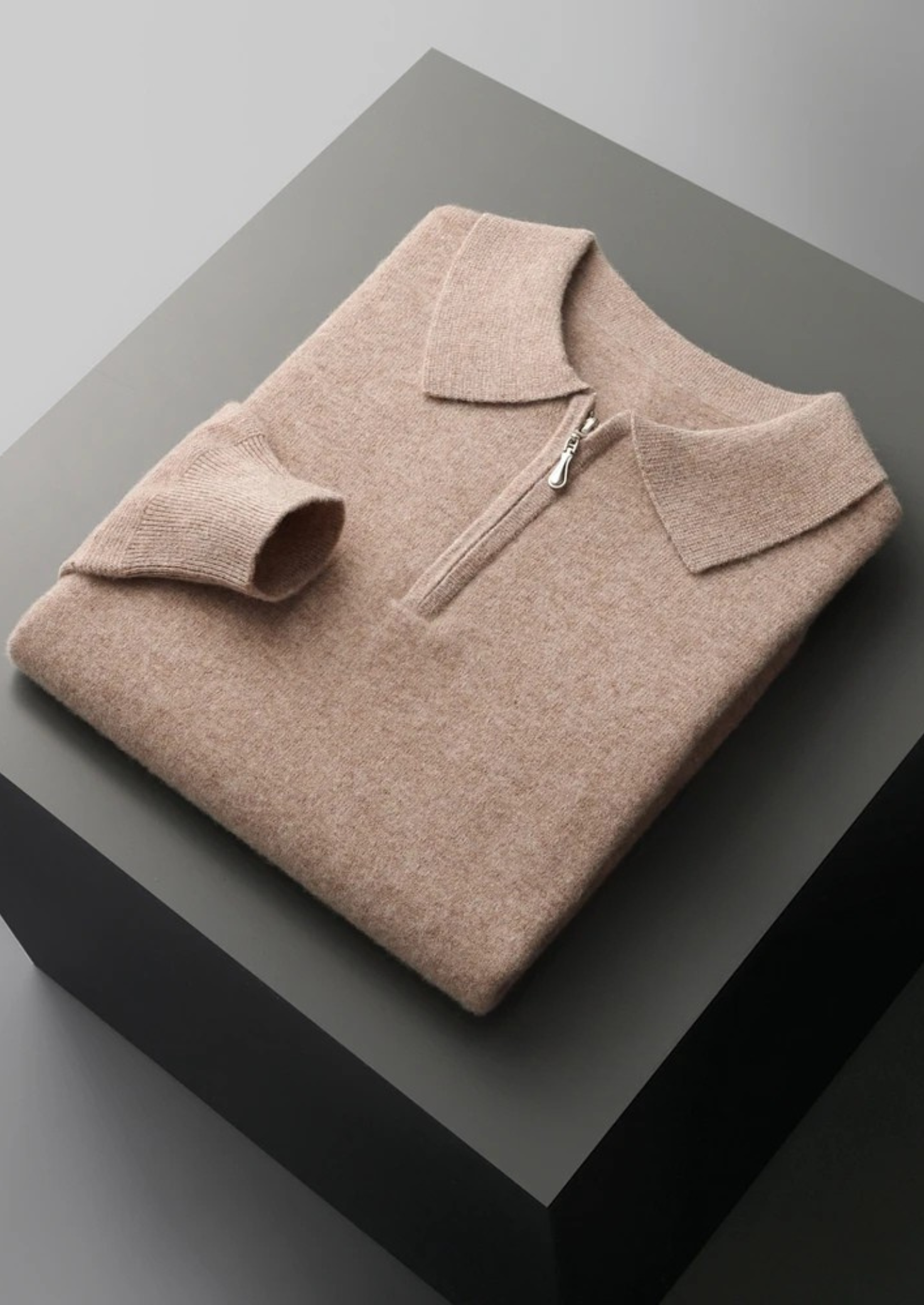 Belmont WOOL HALF ZIP POLO