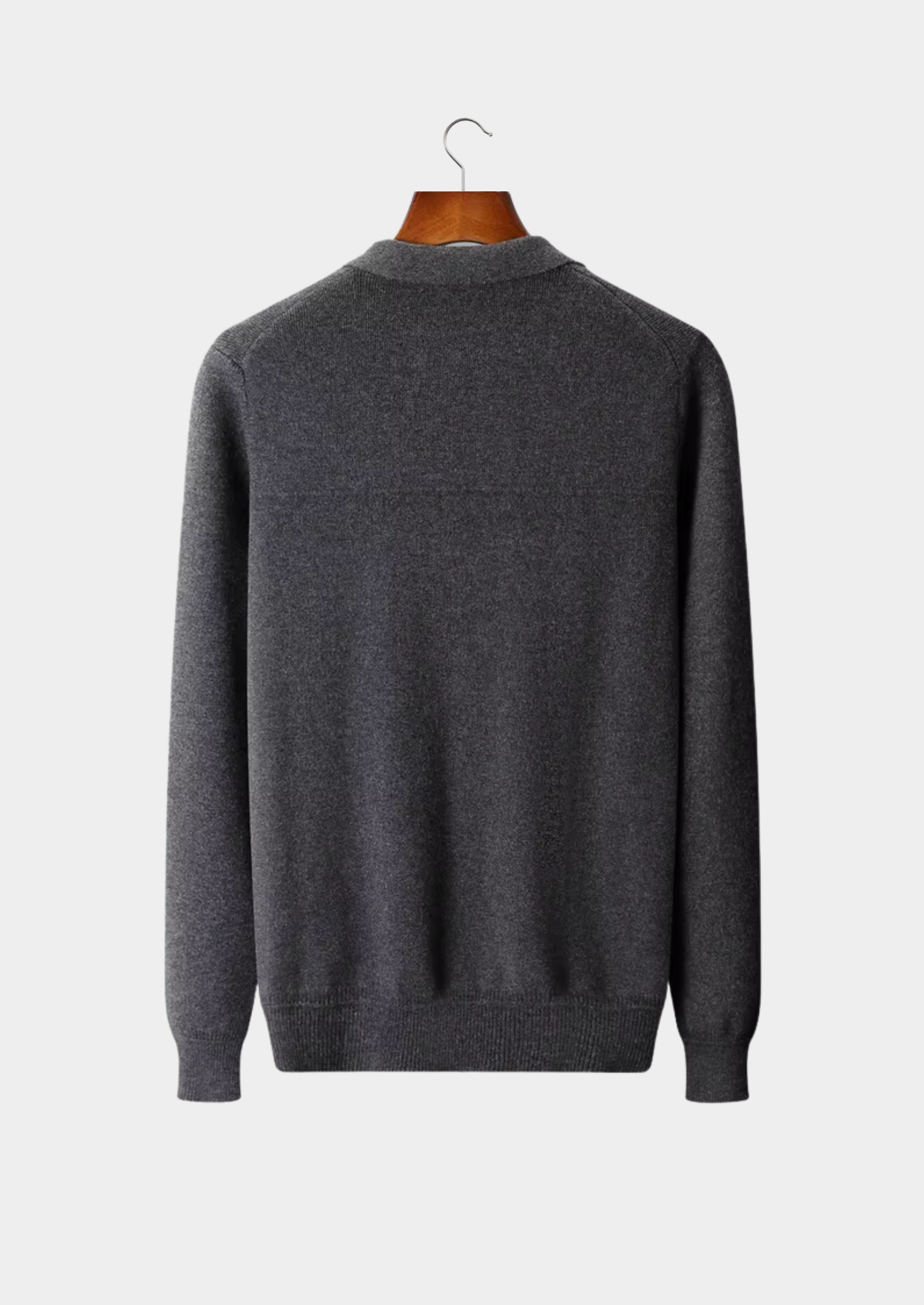 Belmont Wool Ribbed Polo Cardigan