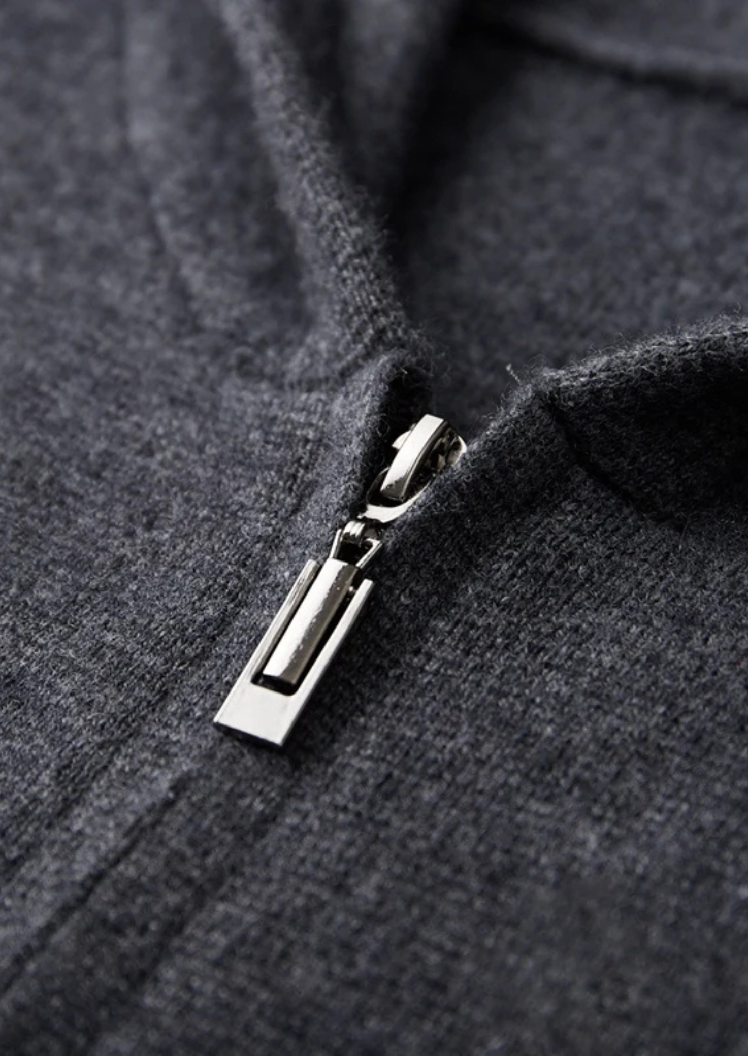 Belmont Cashmere Zip  Hoodie