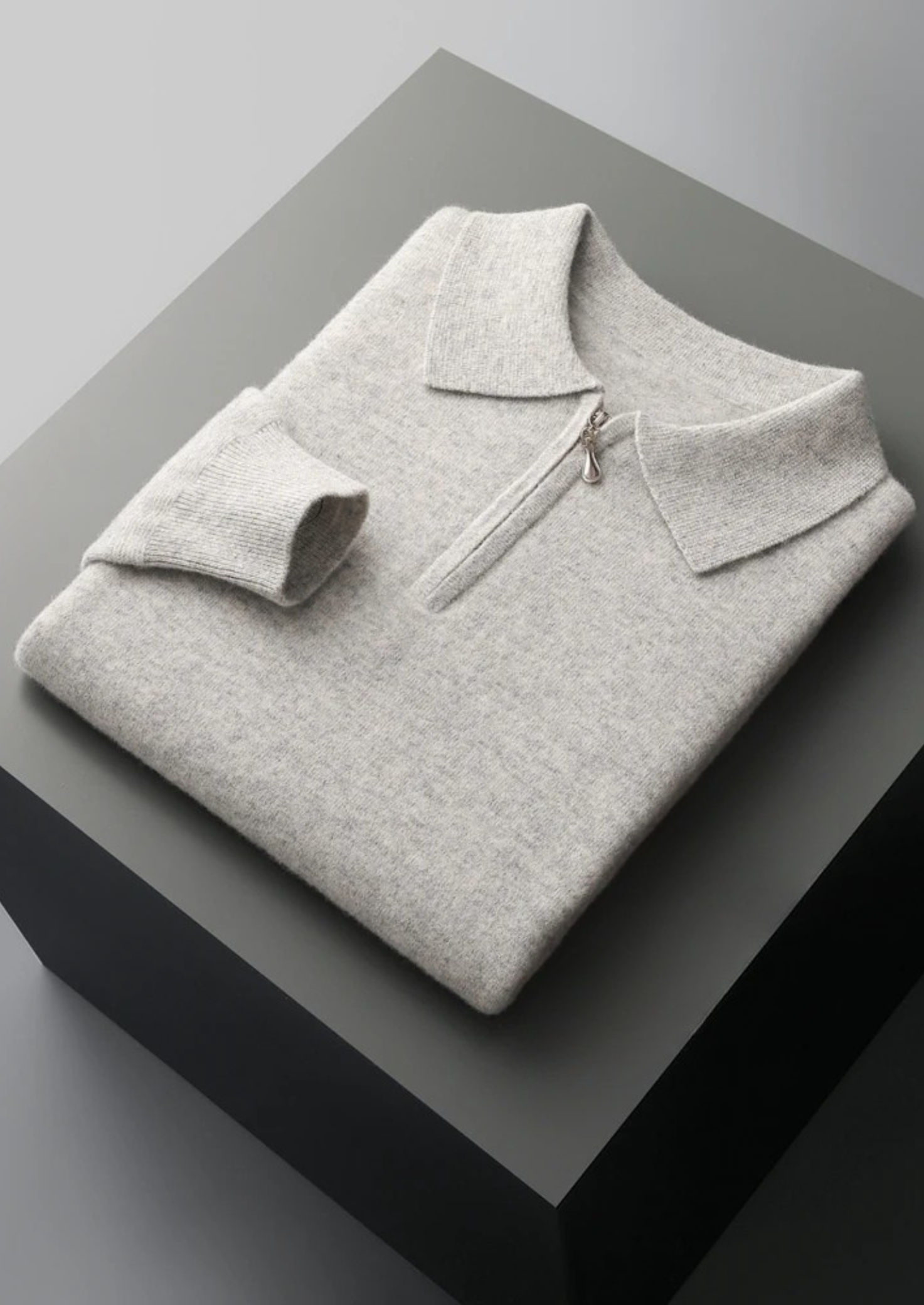 Belmont WOOL HALF ZIP POLO