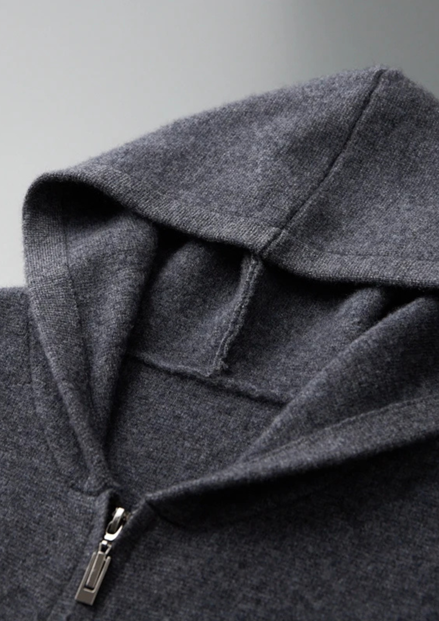 Belmont Cashmere Zip  Hoodie