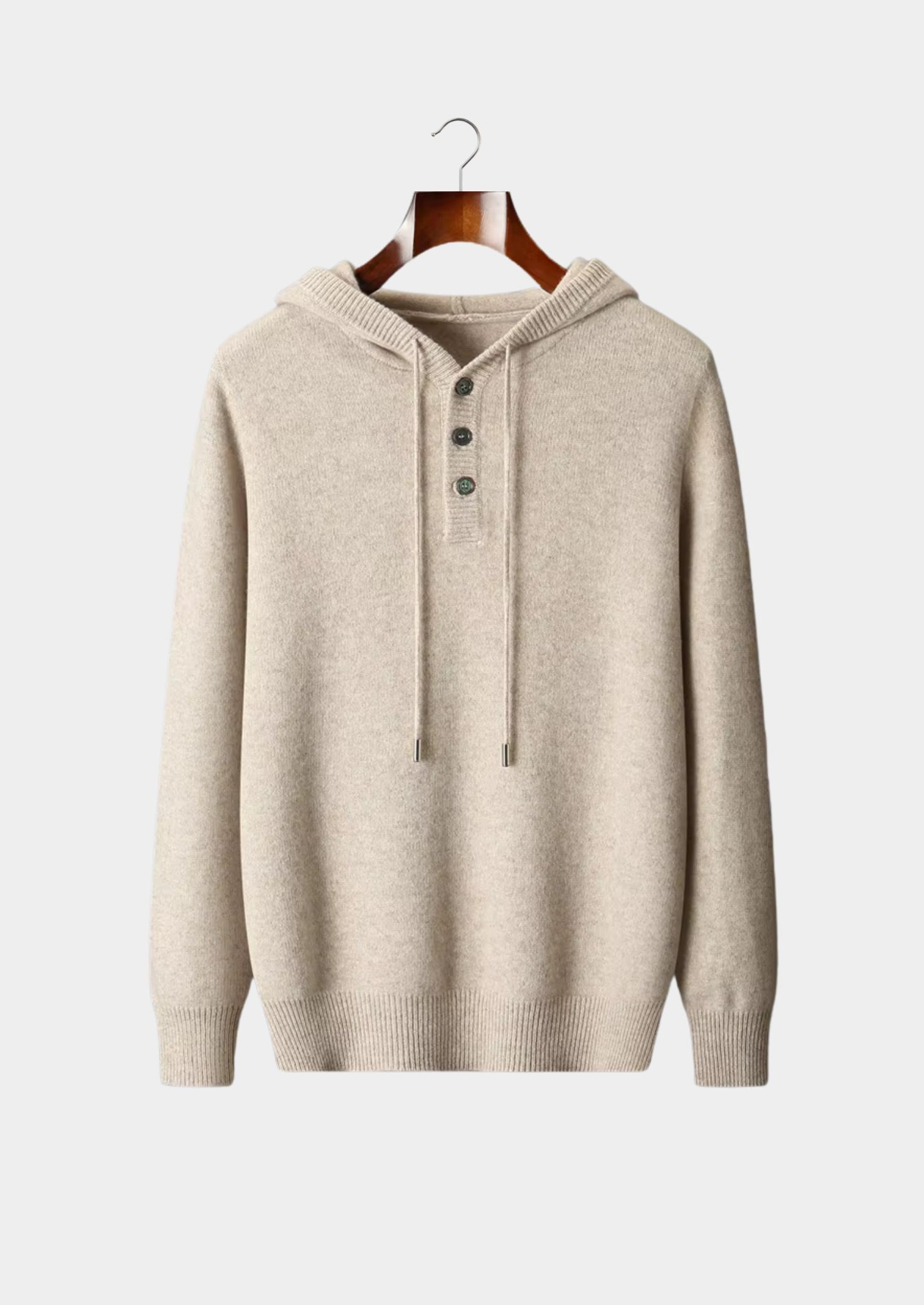 Belmont  WOOL BUTTON HOODIE