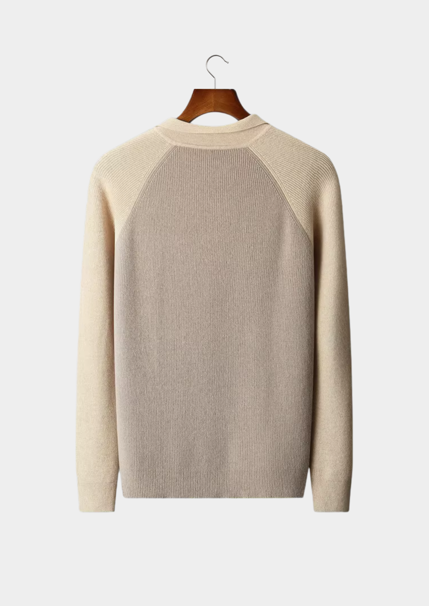 BELMONT TWO TONE ZIPPER SWEATER POLO