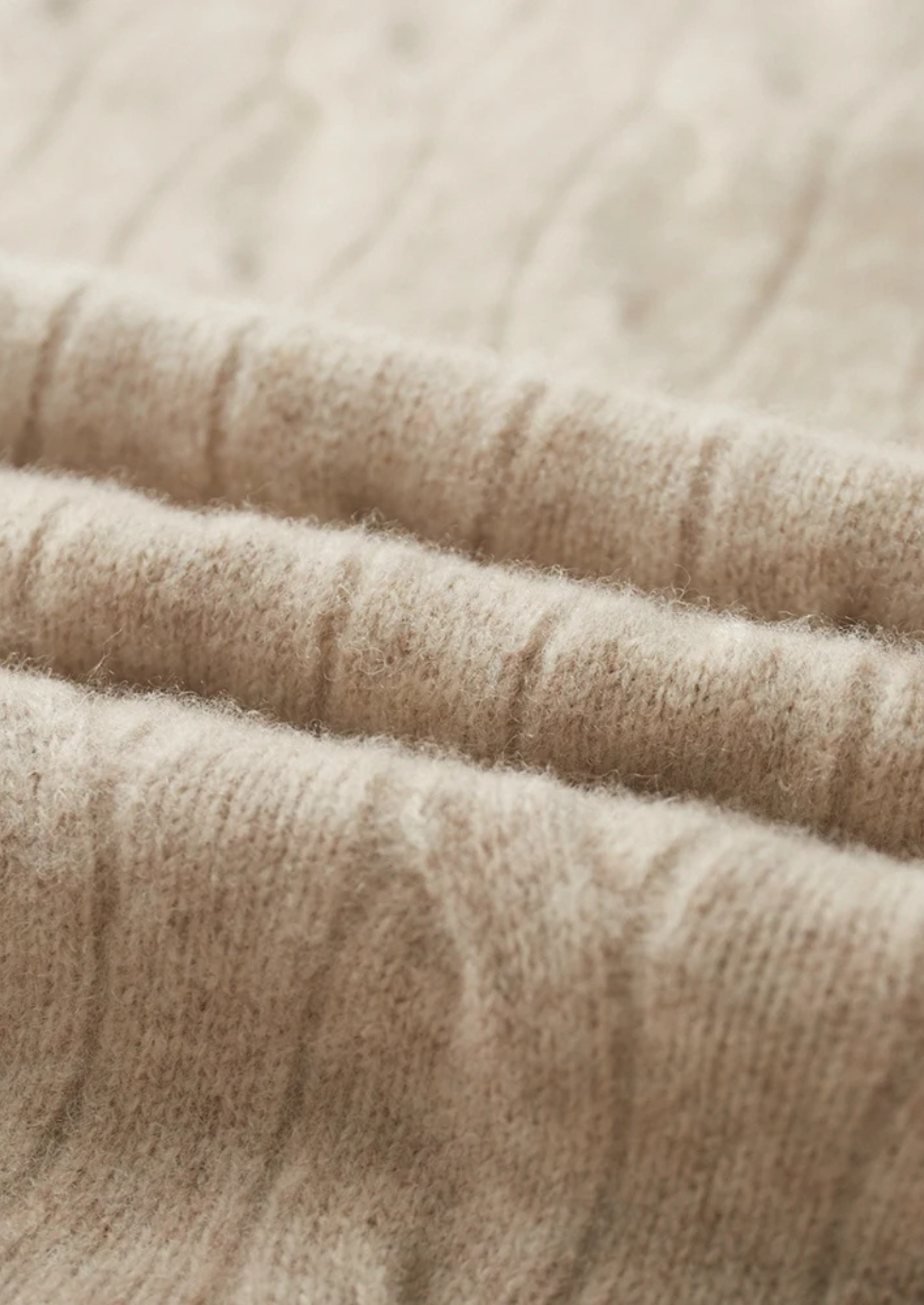 BELMONT WOOL CABLE HALF ZIP