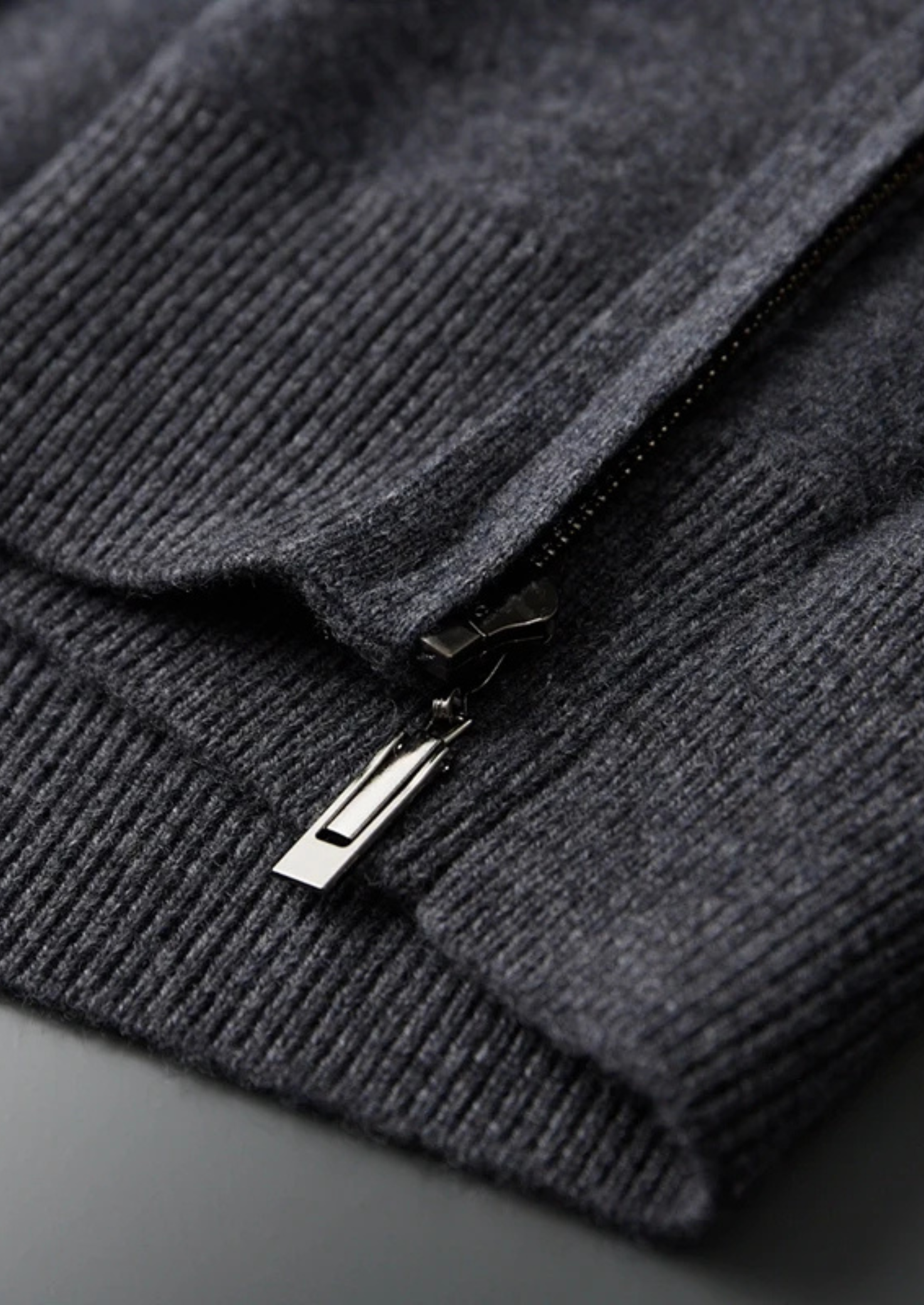Belmont Cashmere Zip  Hoodie